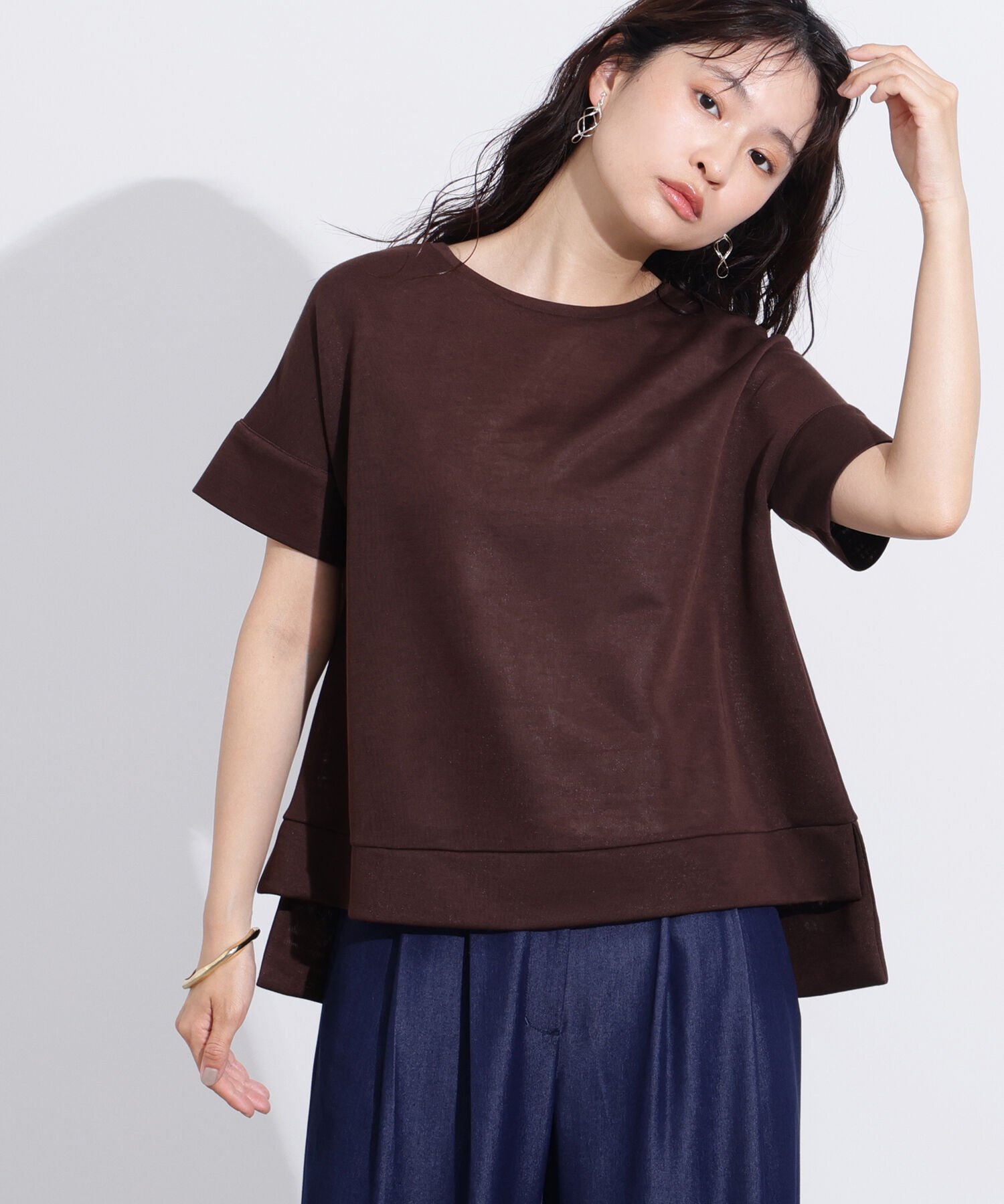  「シアーボクシーカットソー」|Tシャツ・カットソー|