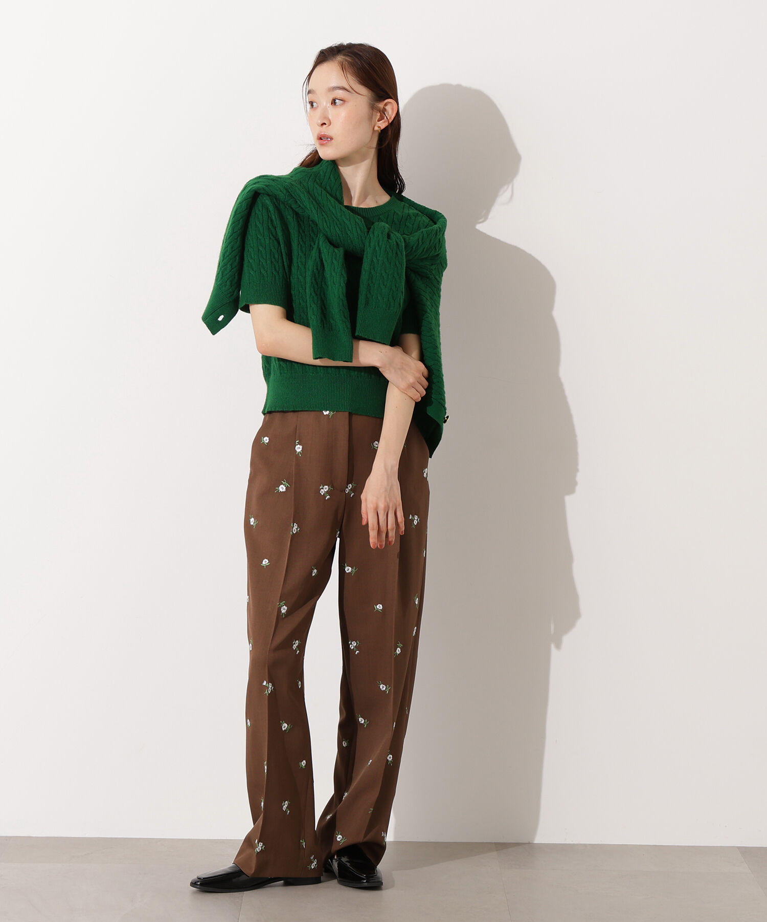  「エンブロイダリーフラワーパンツ」|その他|