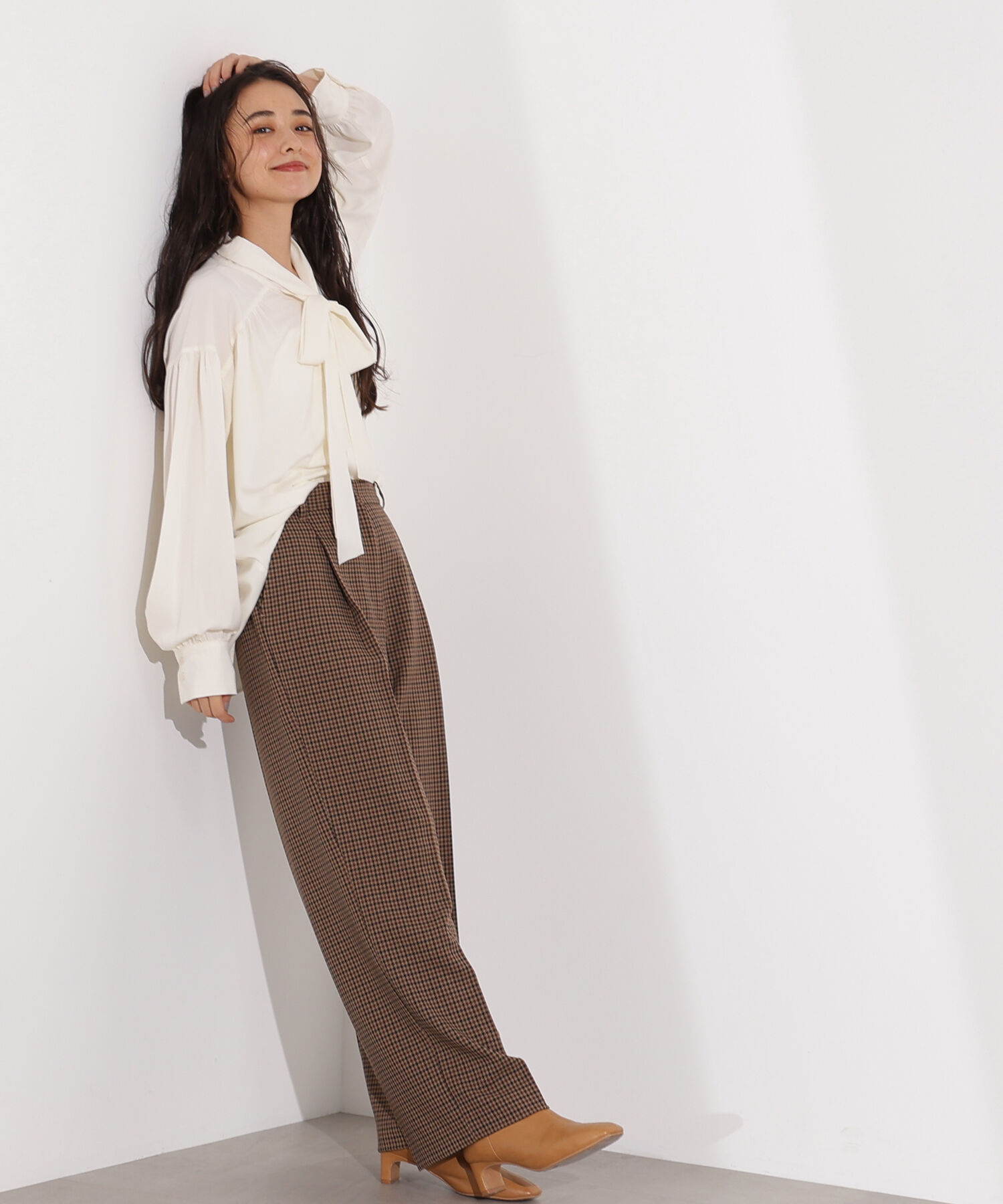  「ヴィンテージサテンボウブラウス」|シャツ・ブラウス|