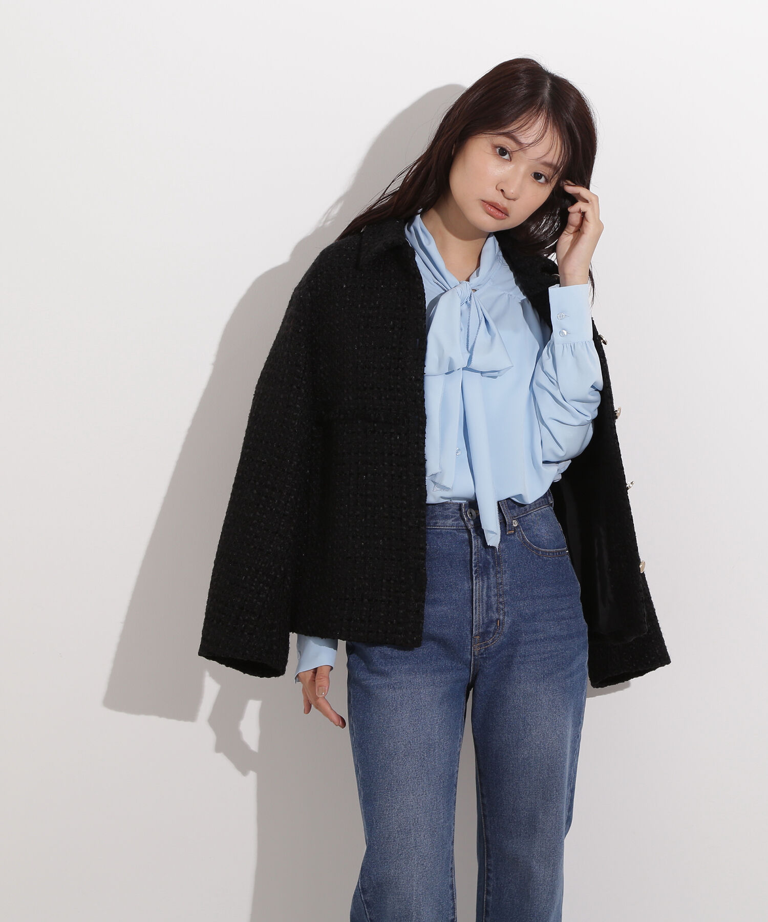  「ヴィンテージサテンボウブラウス」|シャツ・ブラウス|