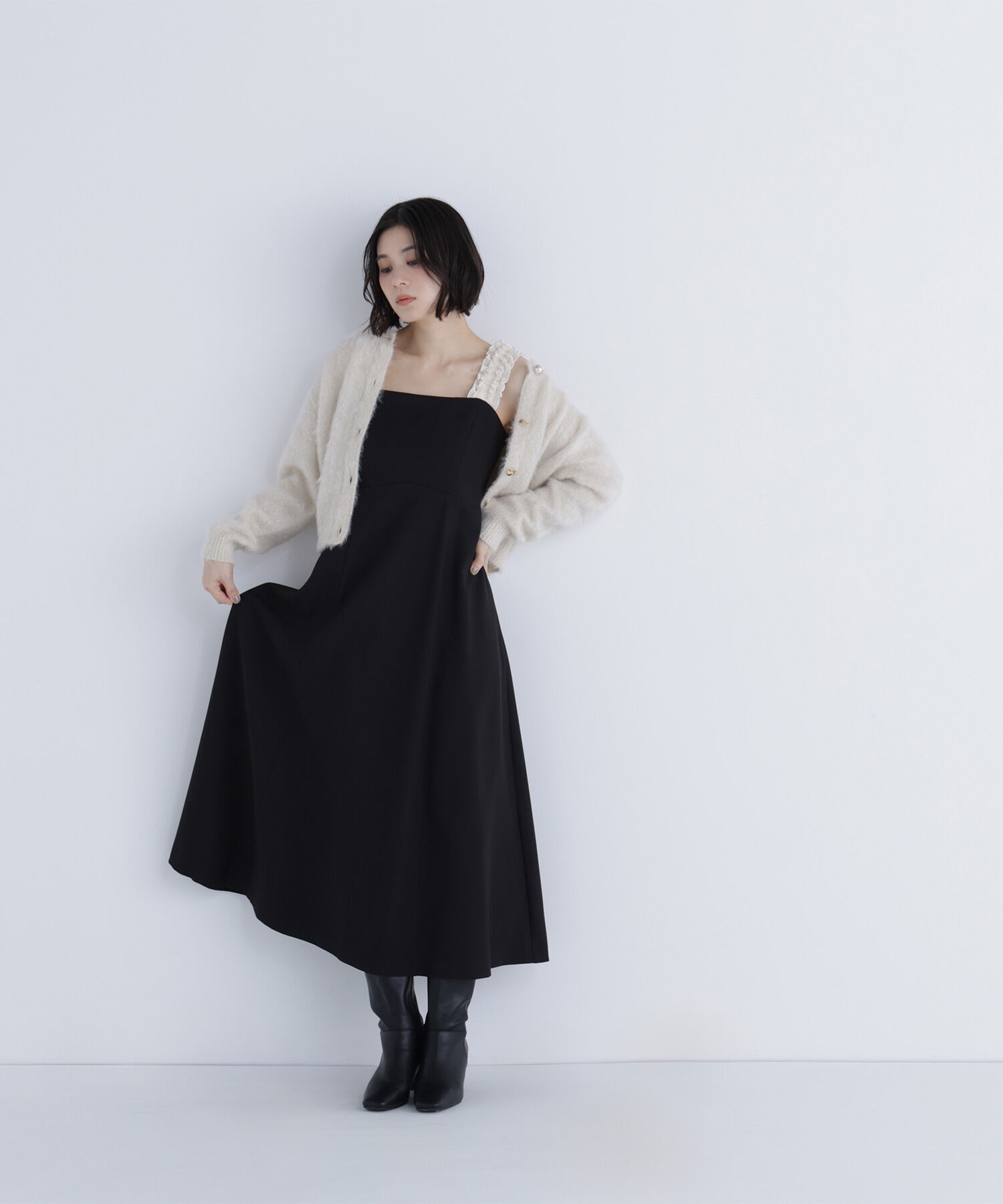  「フリルショルダージャンスカ」|ワンピース|