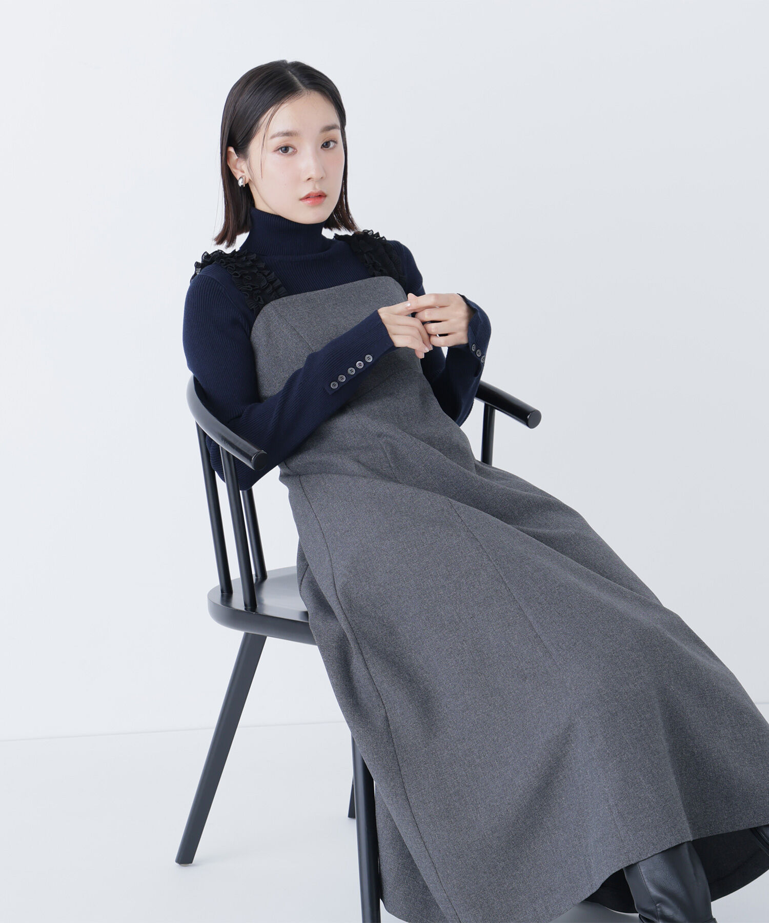  「フリルショルダージャンスカ」|ワンピース|