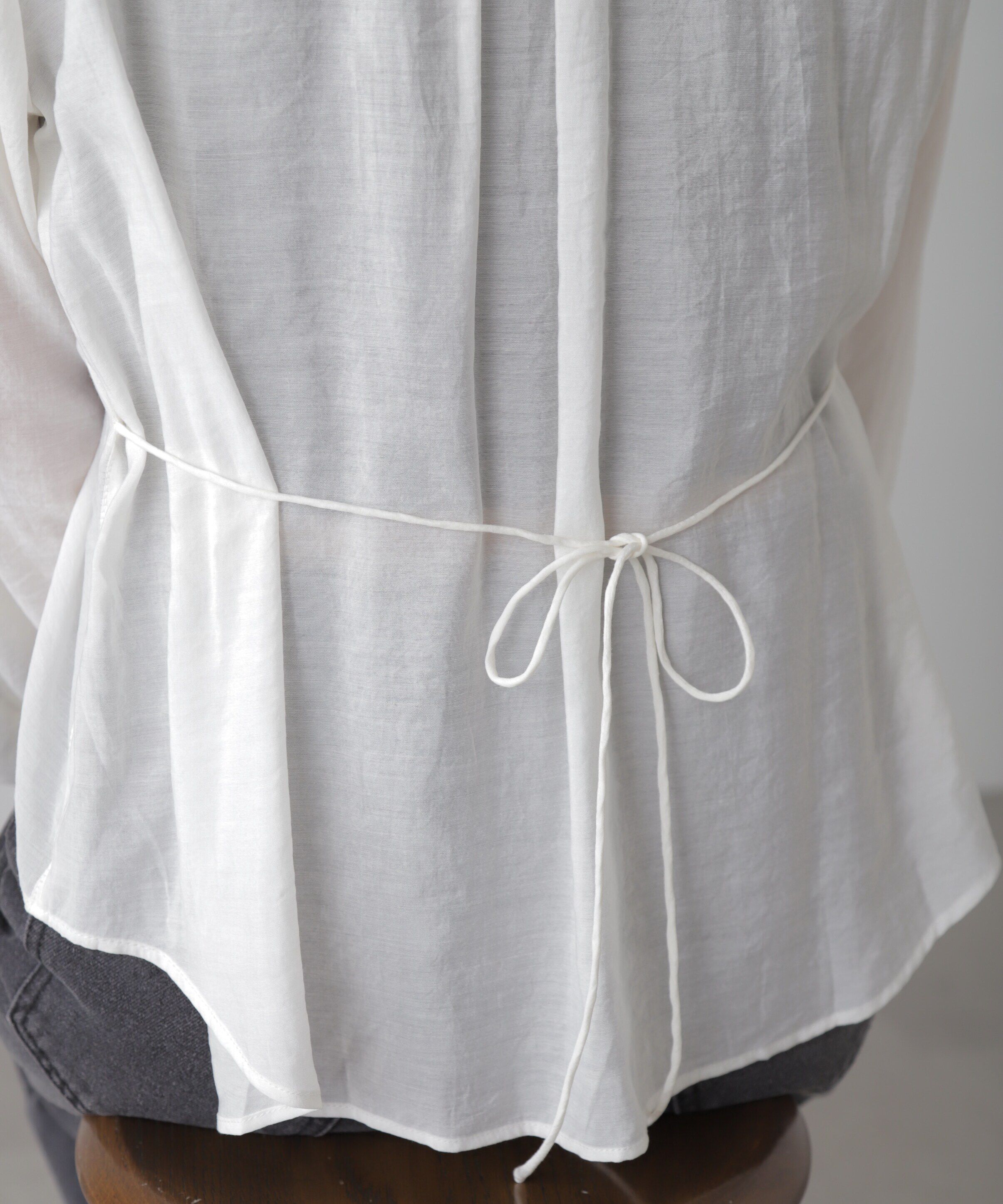  「Vネックシャーリングブラウス」|シャツ・ブラウス|