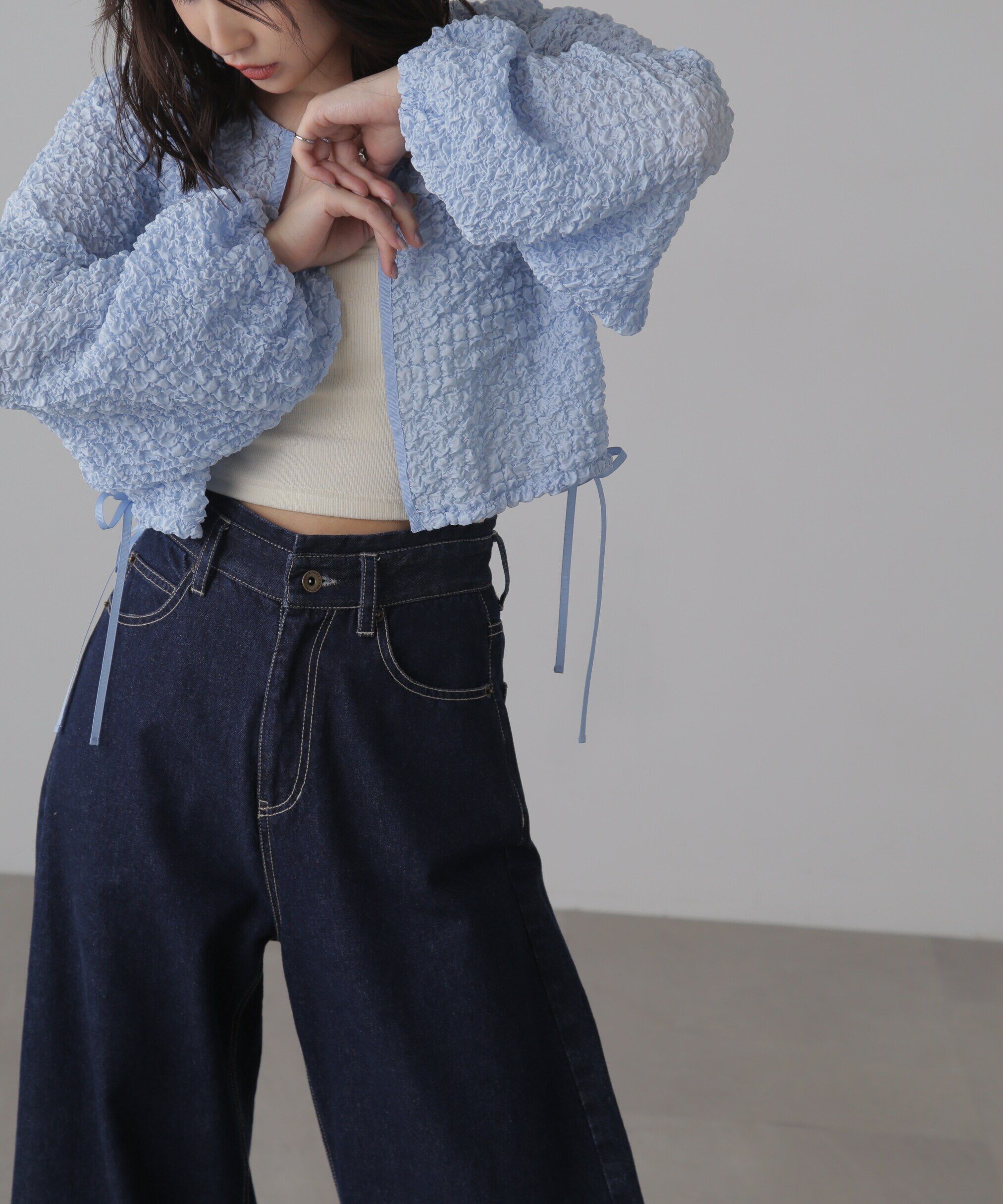  「ぽこぽこシアーブルゾン」|ブルゾン・スタジャン|