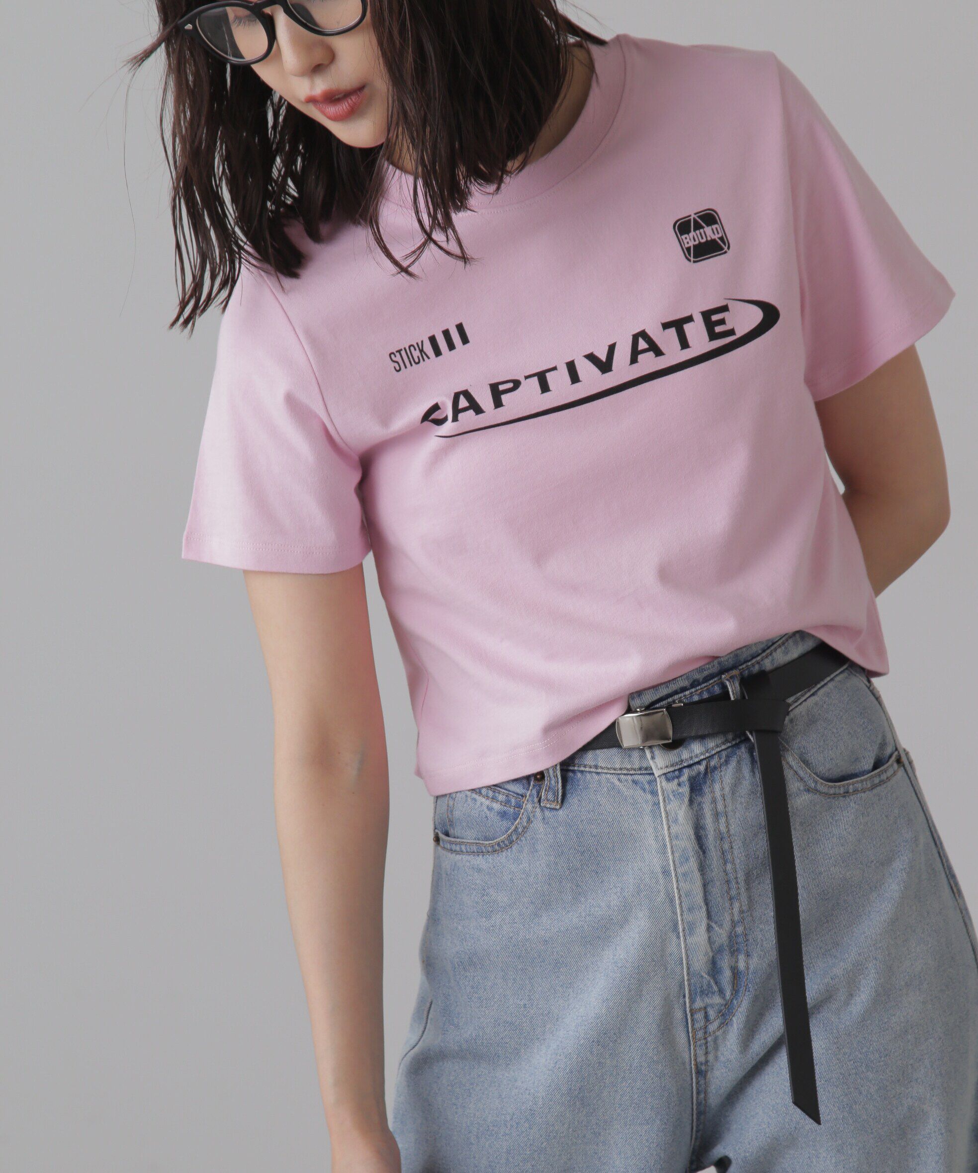  「コンパクトゲームTシャツ」|Tシャツ・カットソー|ピンク