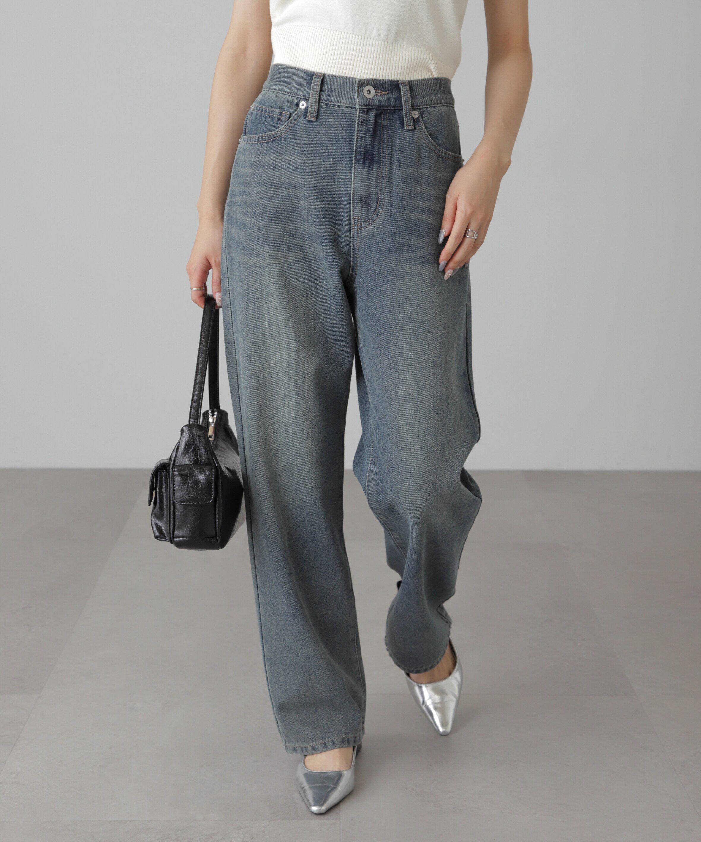  「[XS-Lサイズ展開]ストレートデニムパンツ」|その他|