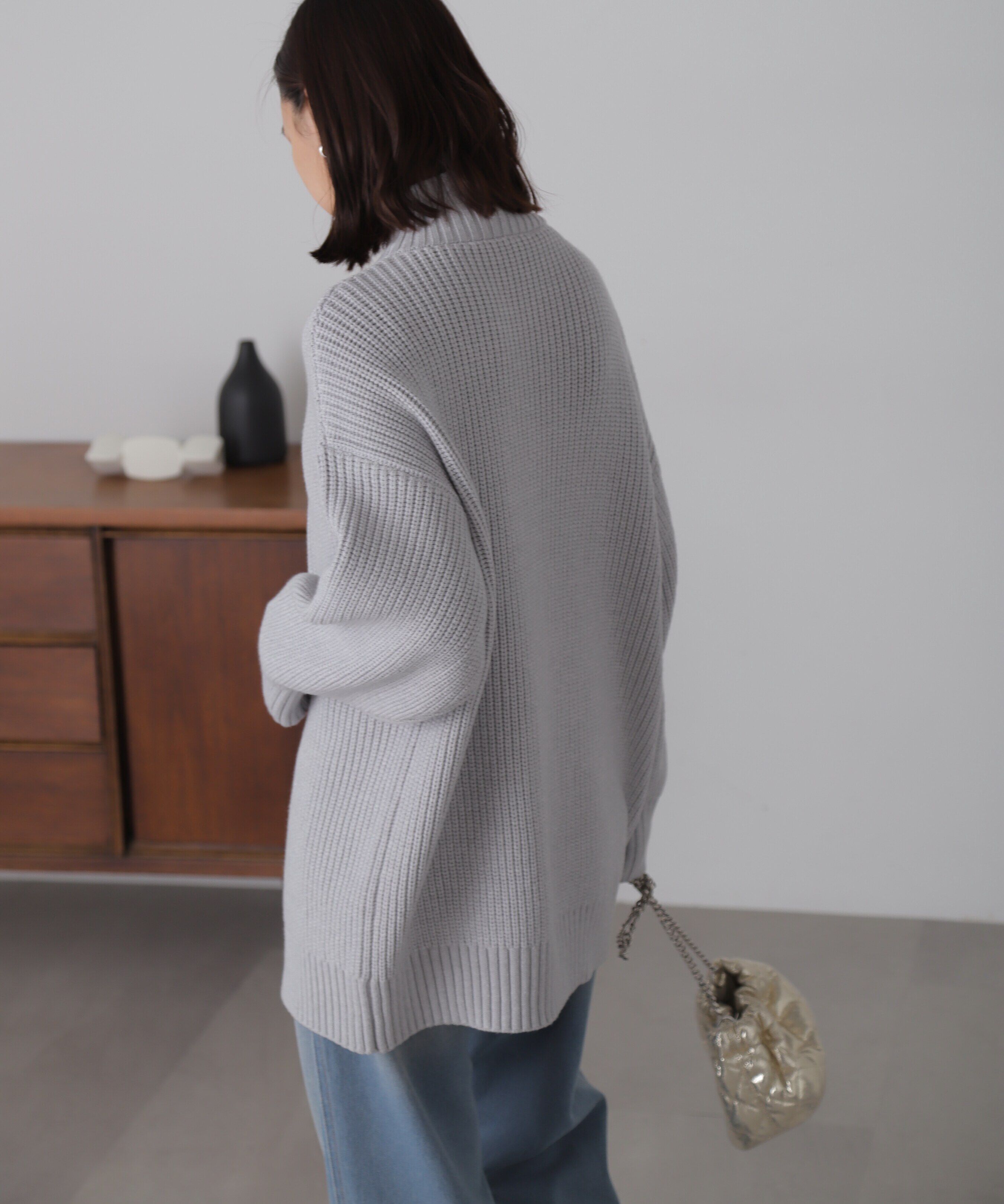  「ジップニットミニワンピース」|ワンピース|