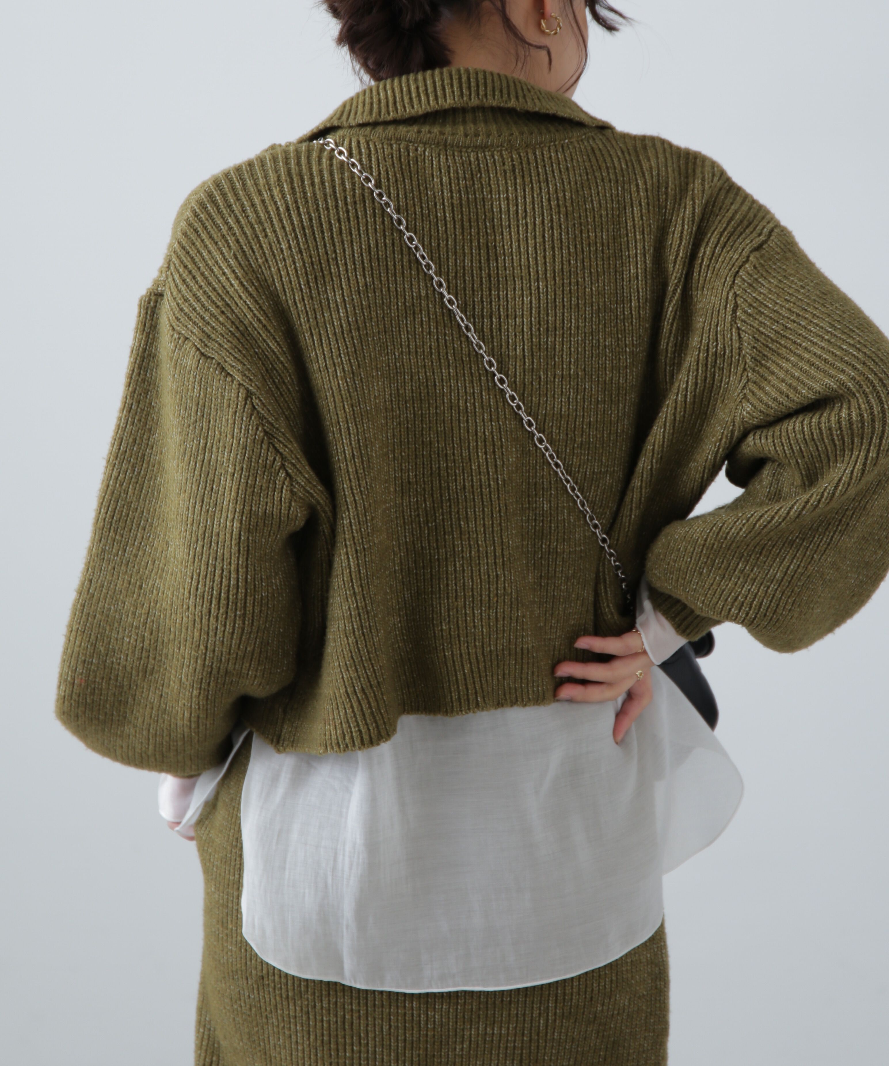  「ハーフジップニット&times;ナロースカートセットアップ」|ワンピース|