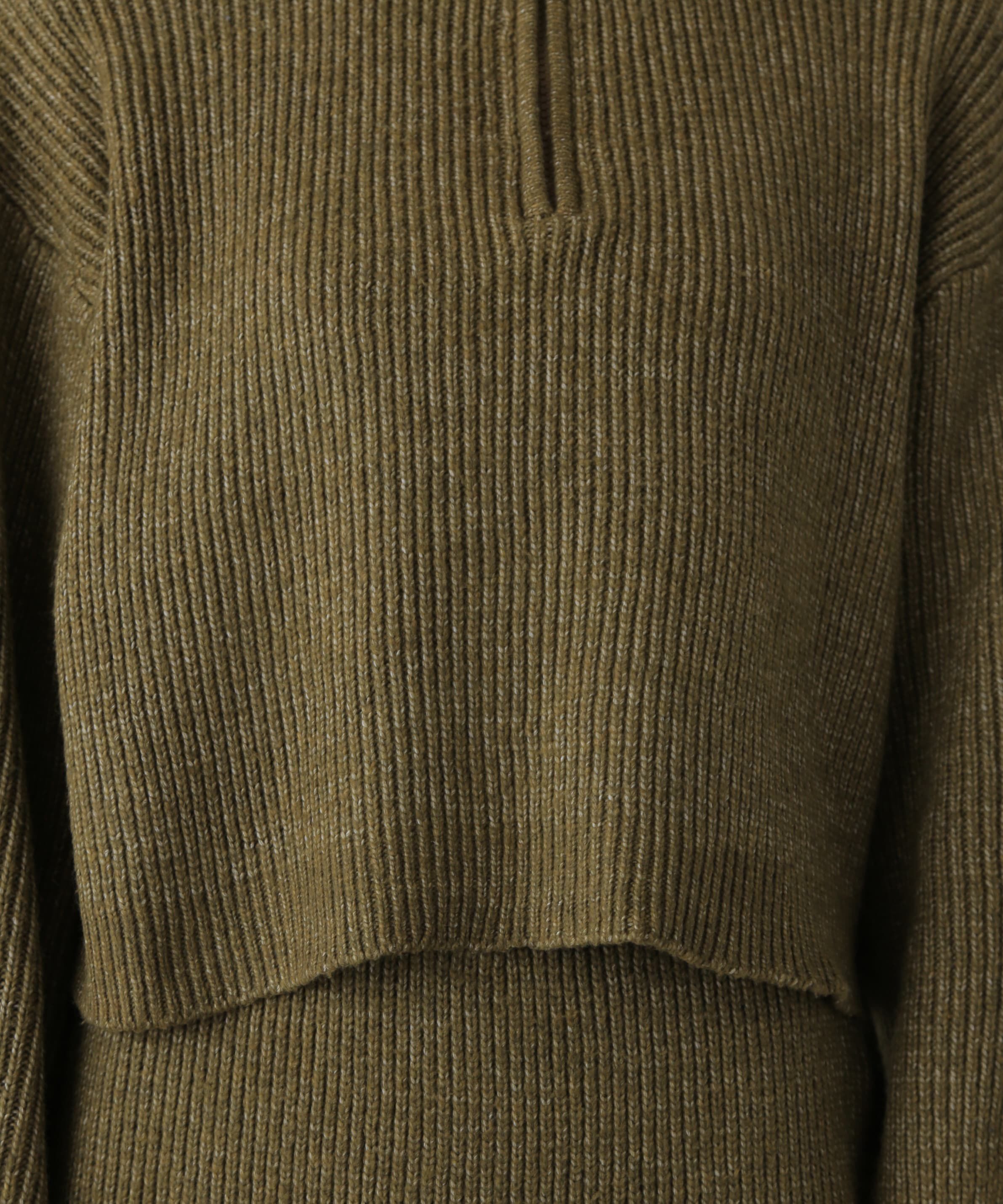  「ハーフジップニット&times;ナロースカートセットアップ」|ワンピース|