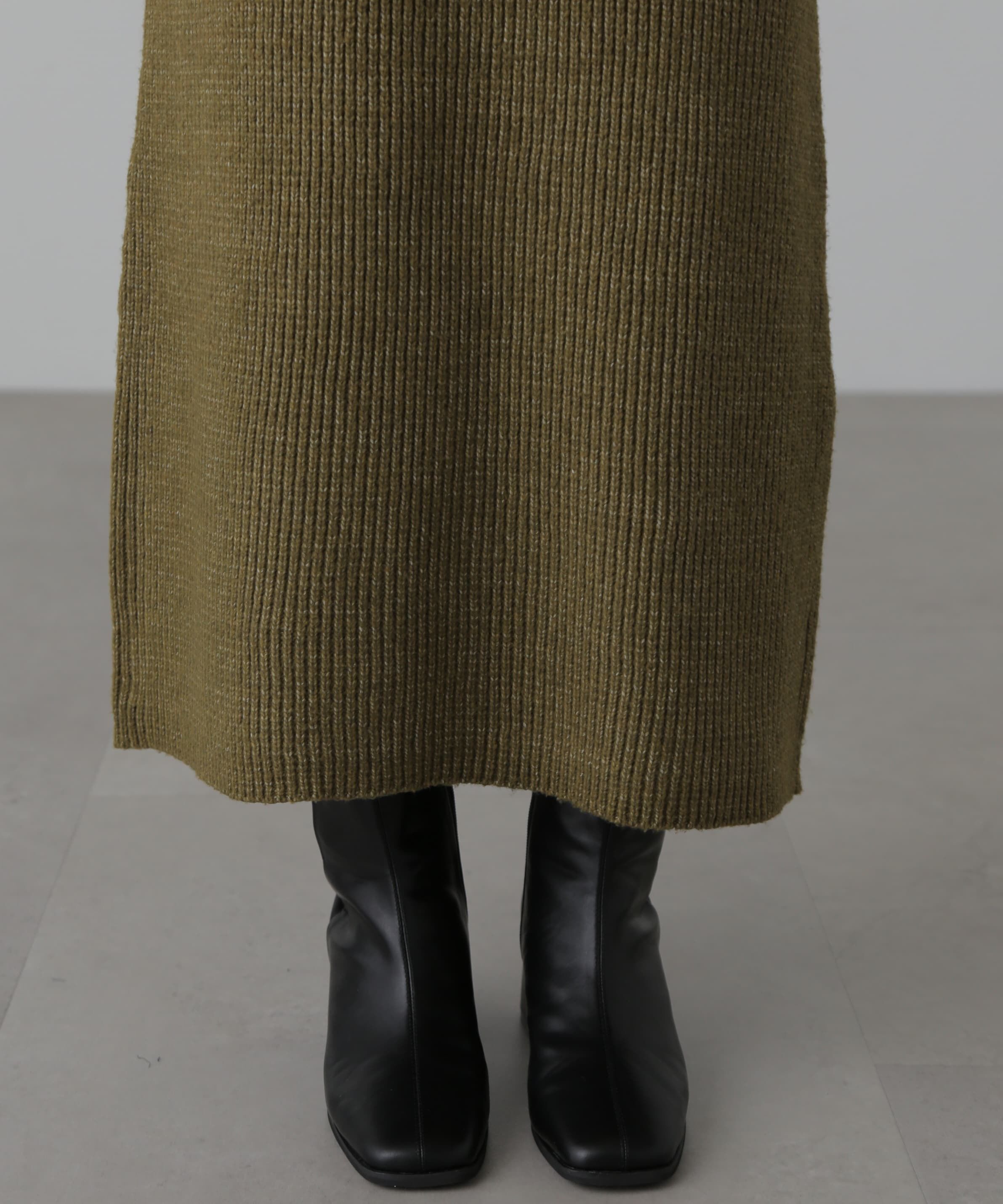  「ハーフジップニット&times;ナロースカートセットアップ」|ワンピース|