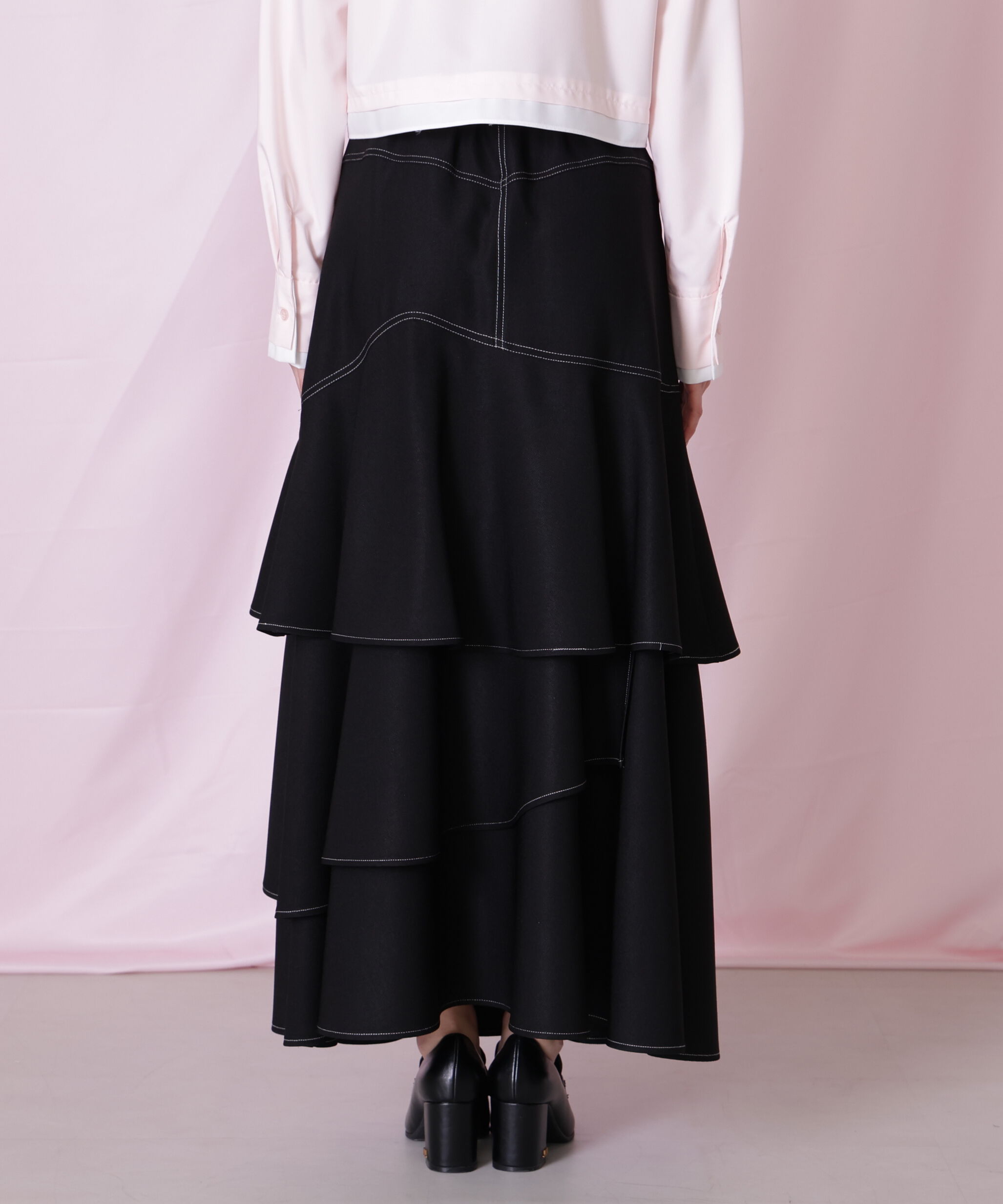  「アシメティアードスカート」|スカート|