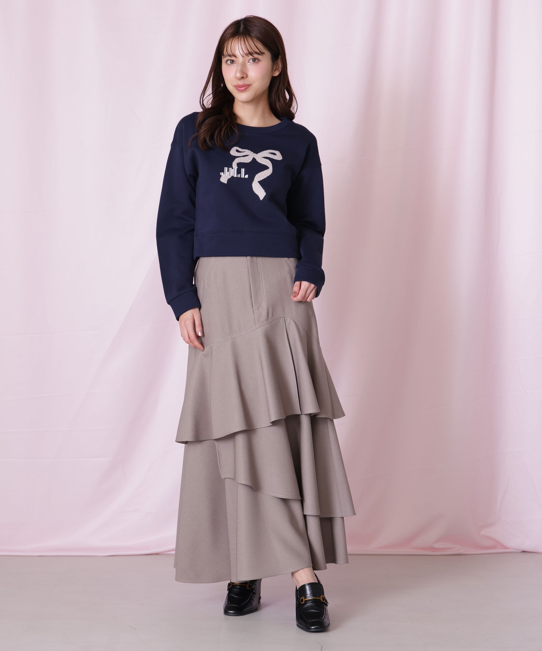  「アシメティアードスカート」|スカート|