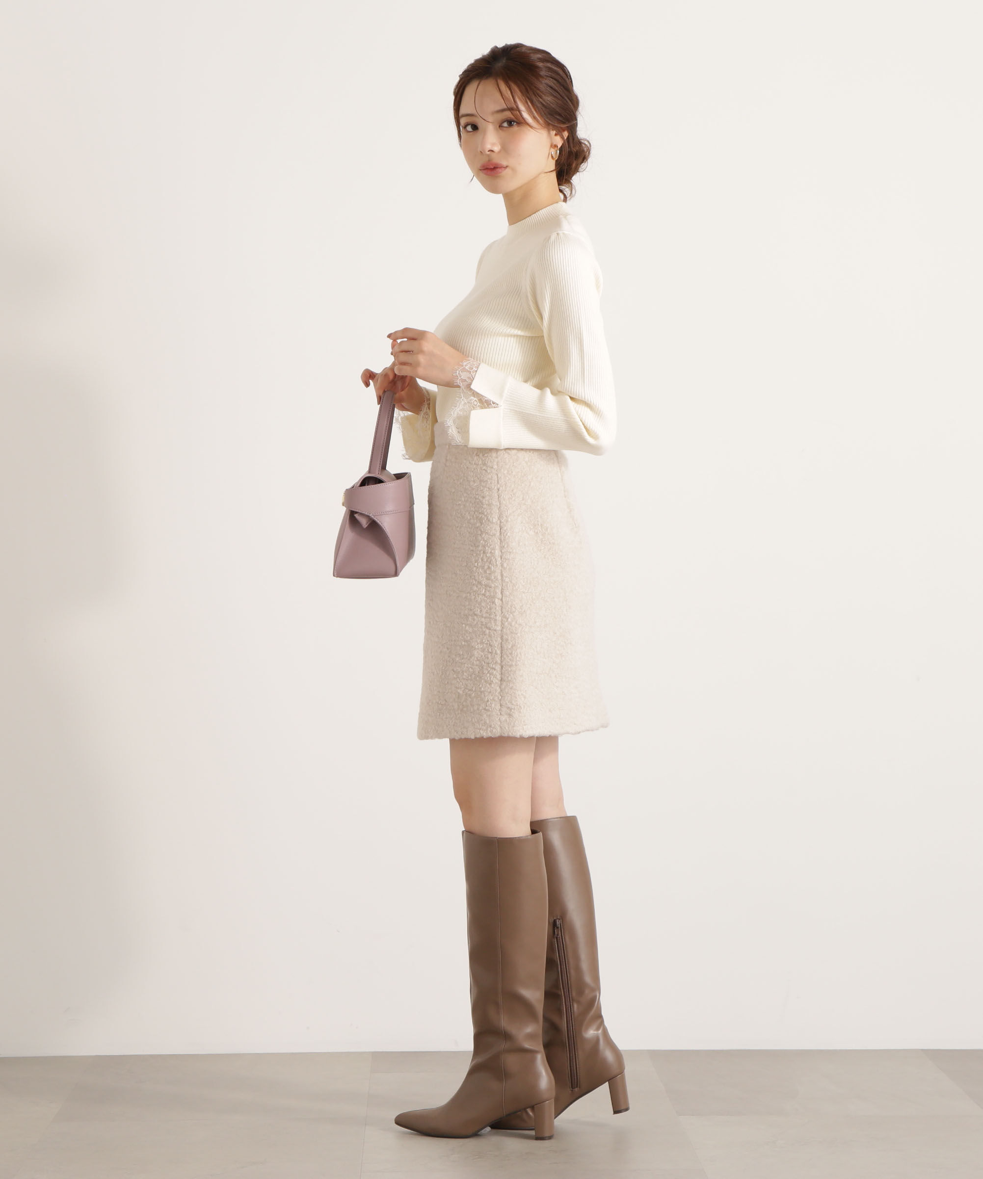 PROPORTION BODY DRESSING「シャギーミニスカート 25AW」|スカート|