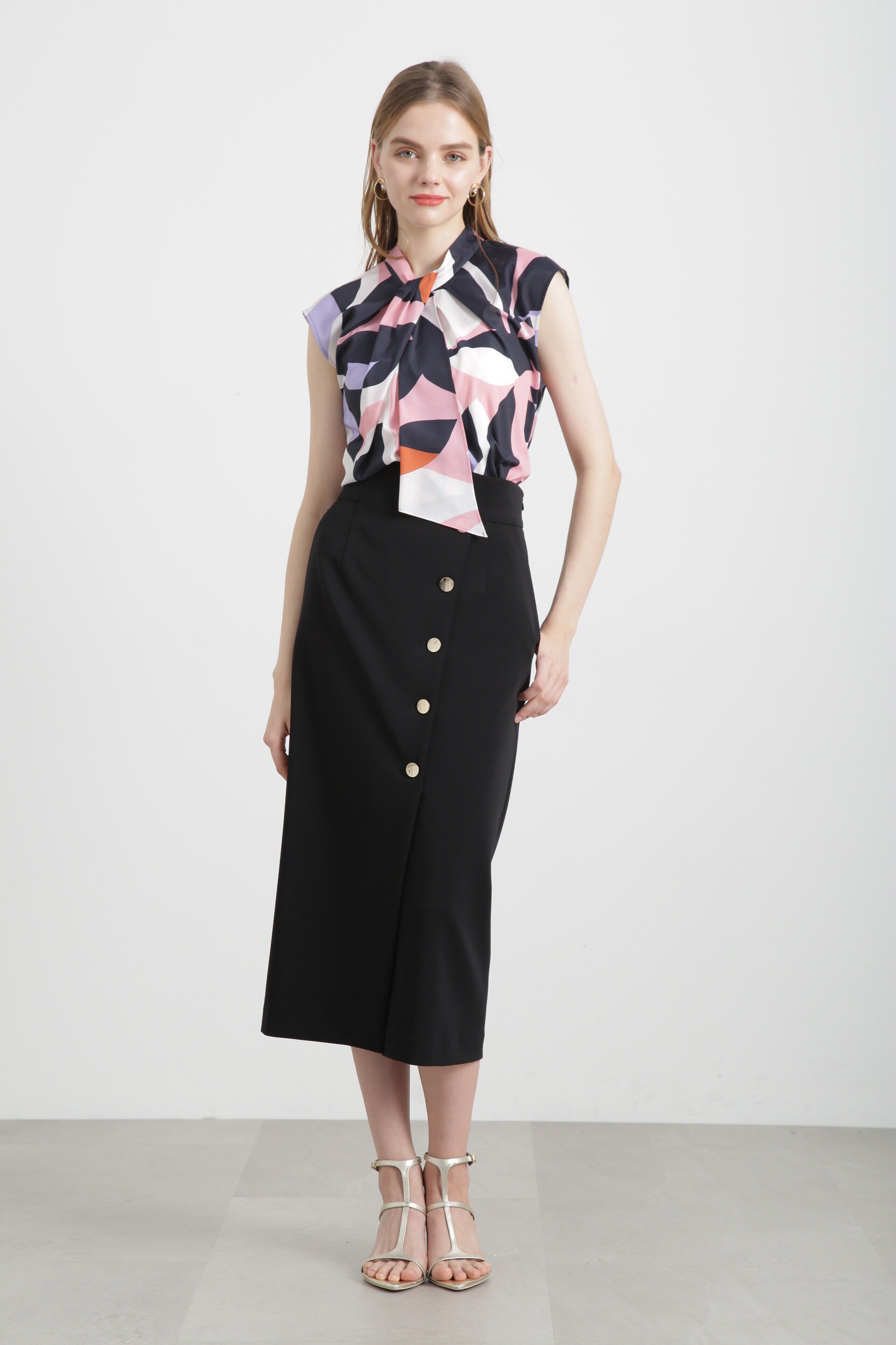  「◆リーフプリントブラウス」|シャツ・ブラウス|