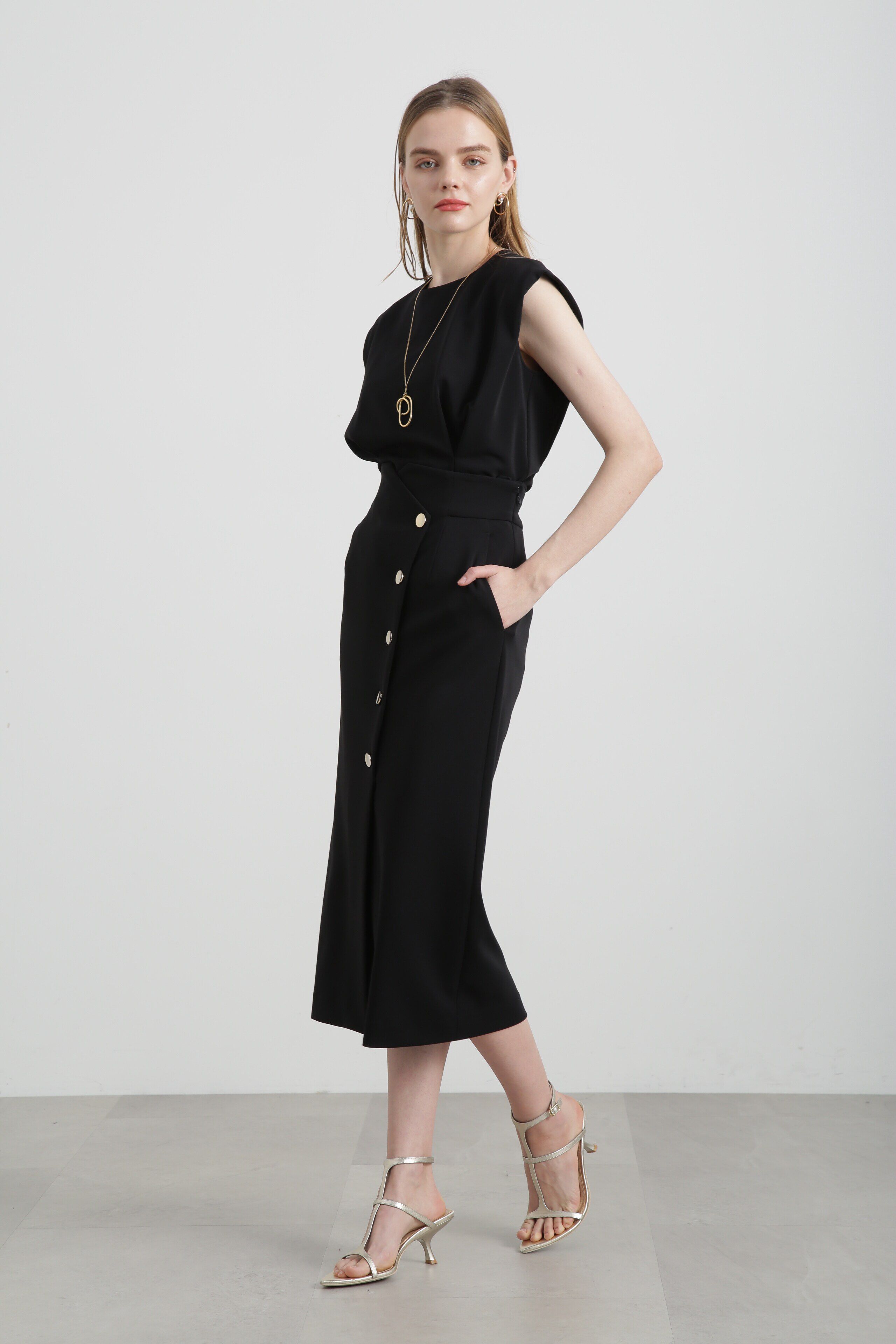  「◆フロントメタルボタンダンボールスカート」|スカート|