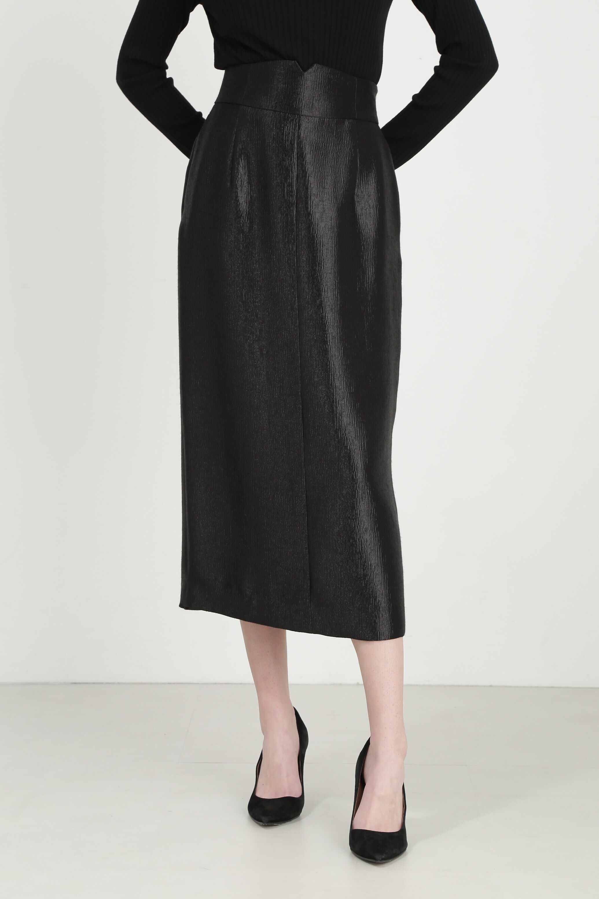  「◆シャイニーブライトスカート」|スカート|ブラック