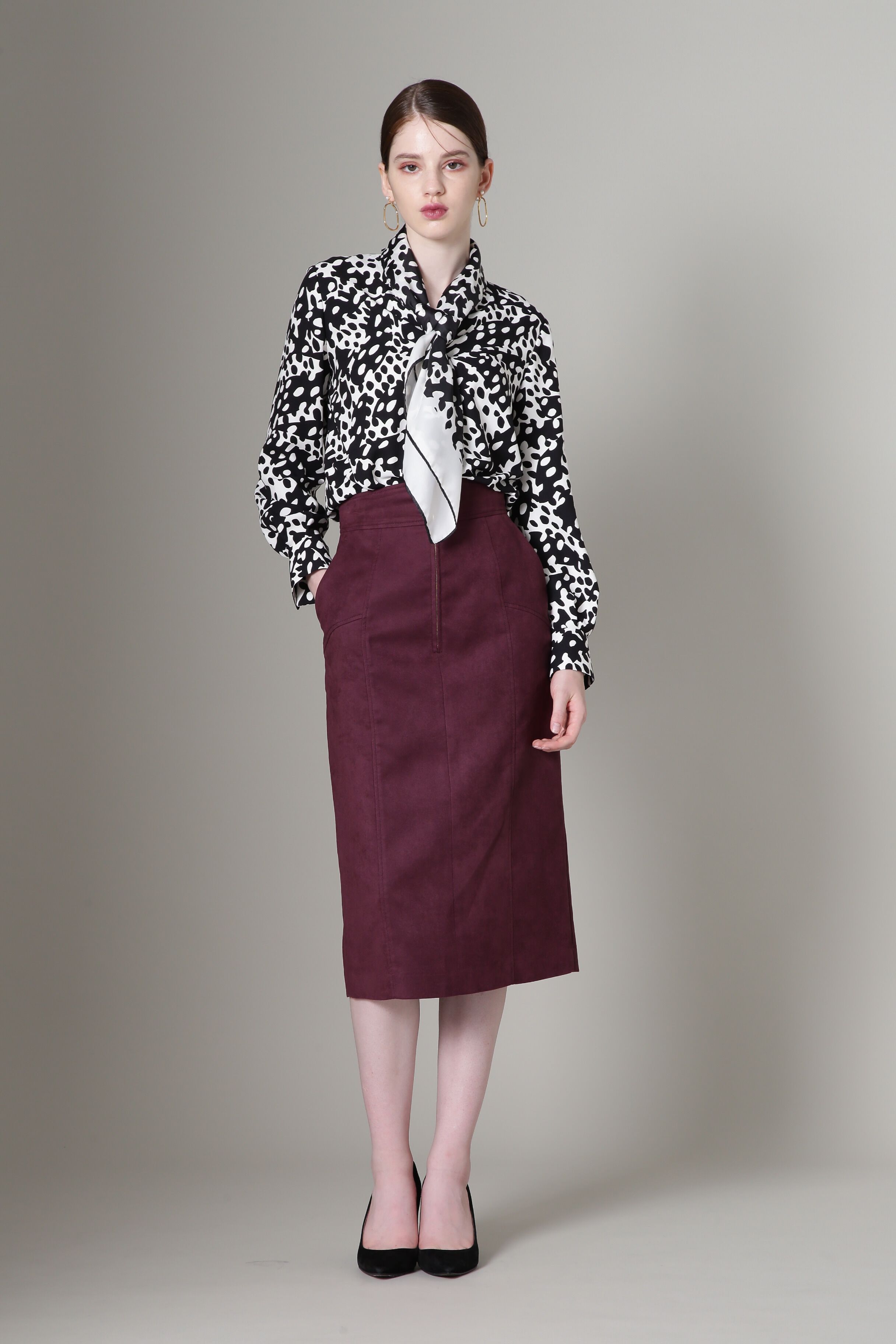  「◆スエードタイトスカート」|スカート|