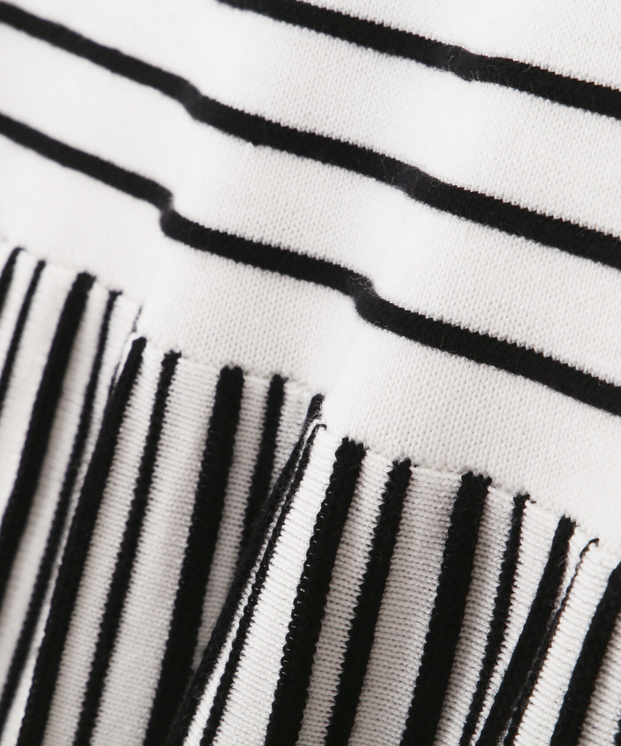  「バイカラーストライプフレアーニットスカート」|スカート|