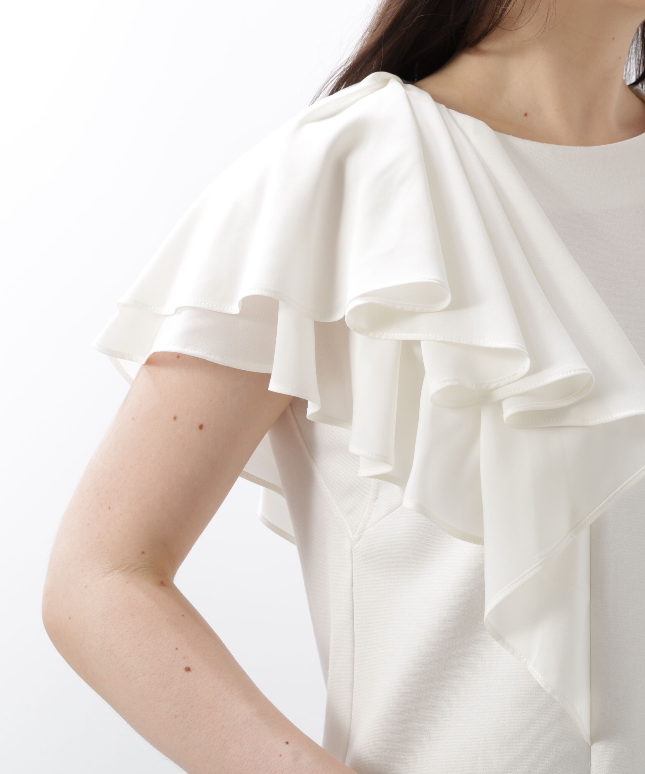  「◆ラッフルコンビカットソープルオーバー」|Tシャツ・カットソー|