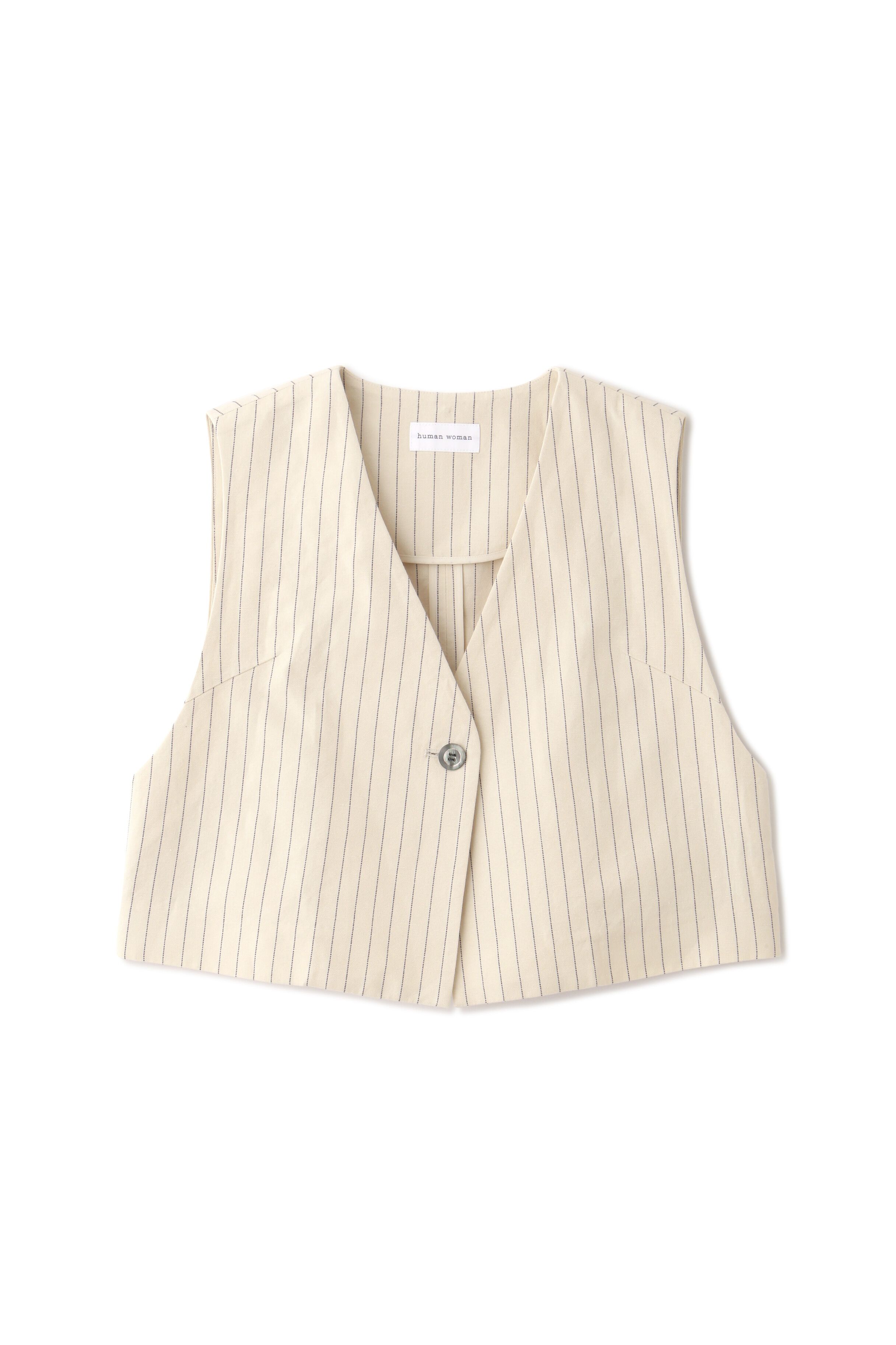  「◆綿麻ストライプジレ」|シャツ・ブラウス|