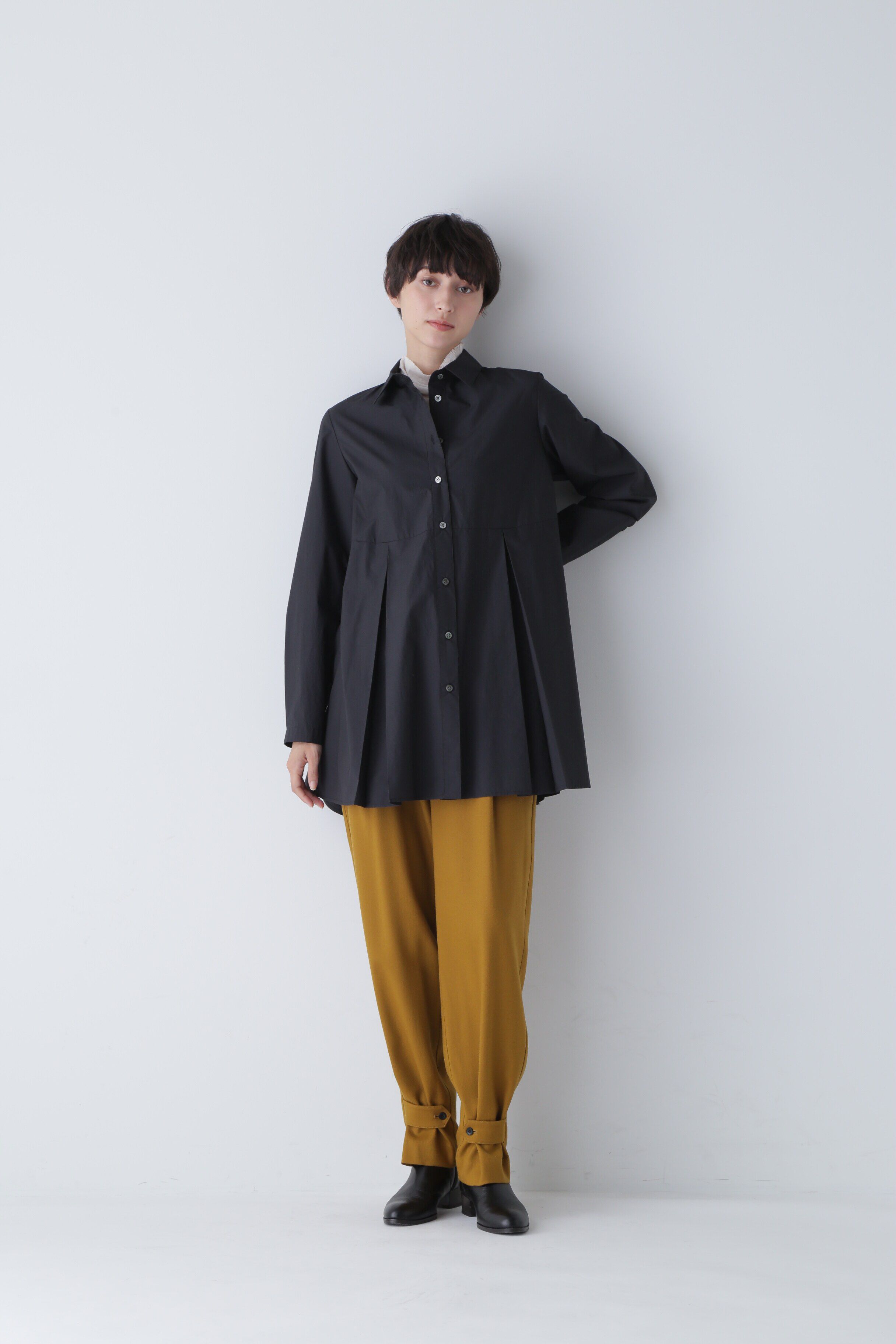  「◆ボックスタックロングブラウス」|シャツ・ブラウス|