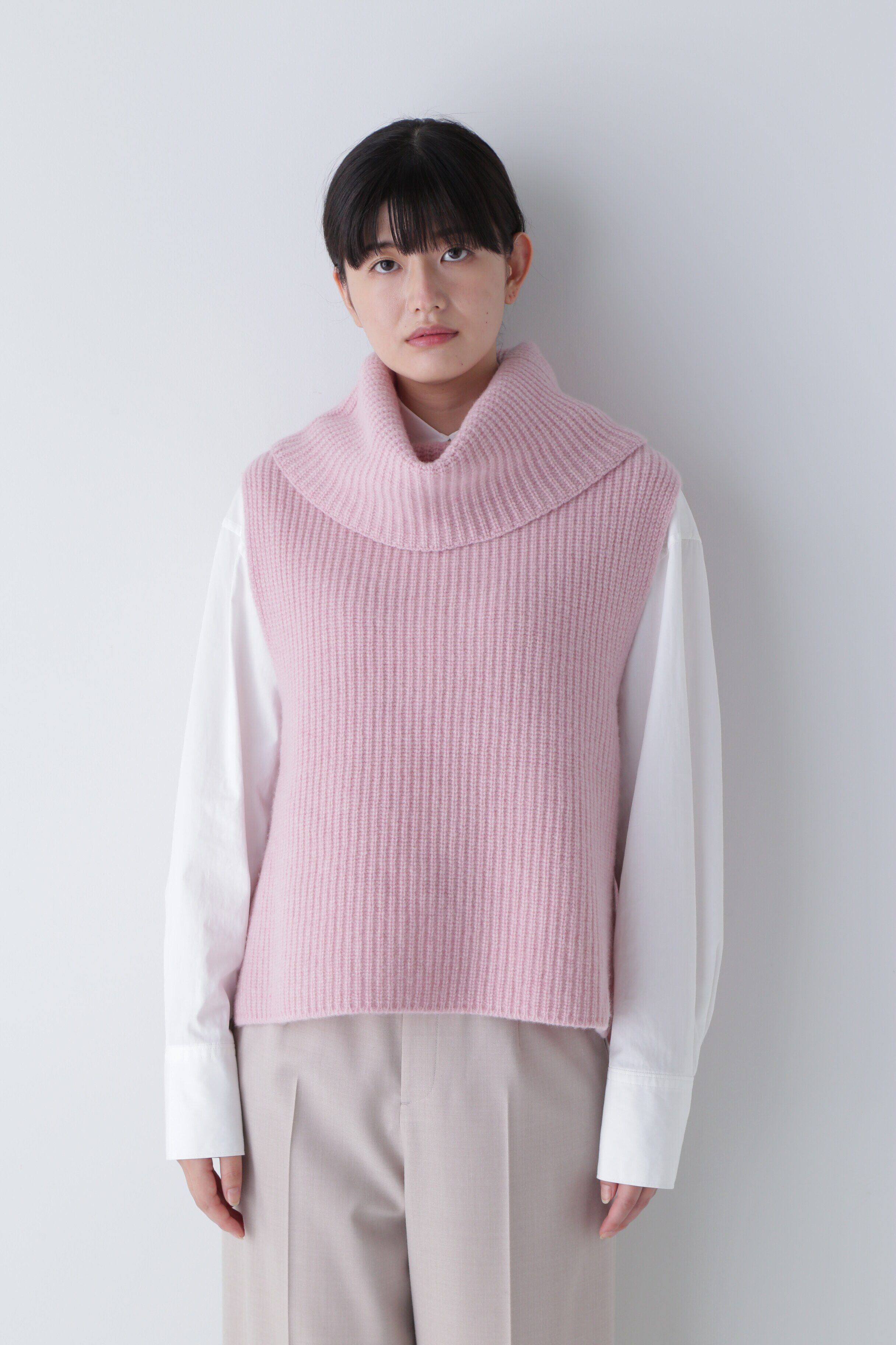  「◆ホールガーメント片畦ニットベスト」|ニット・セーター|