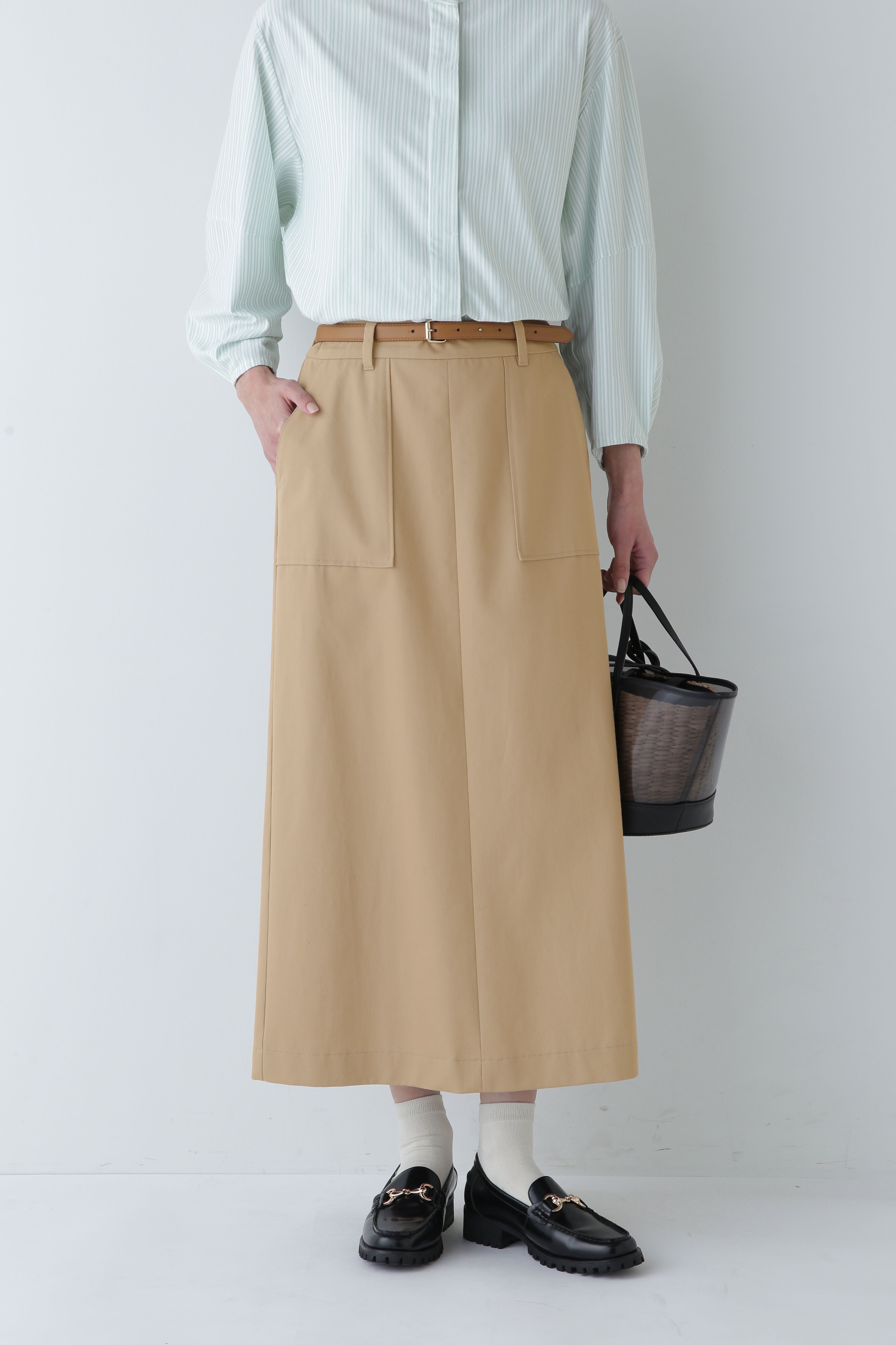  「◆キレイメタイトスカート」|スカート|ベージュ