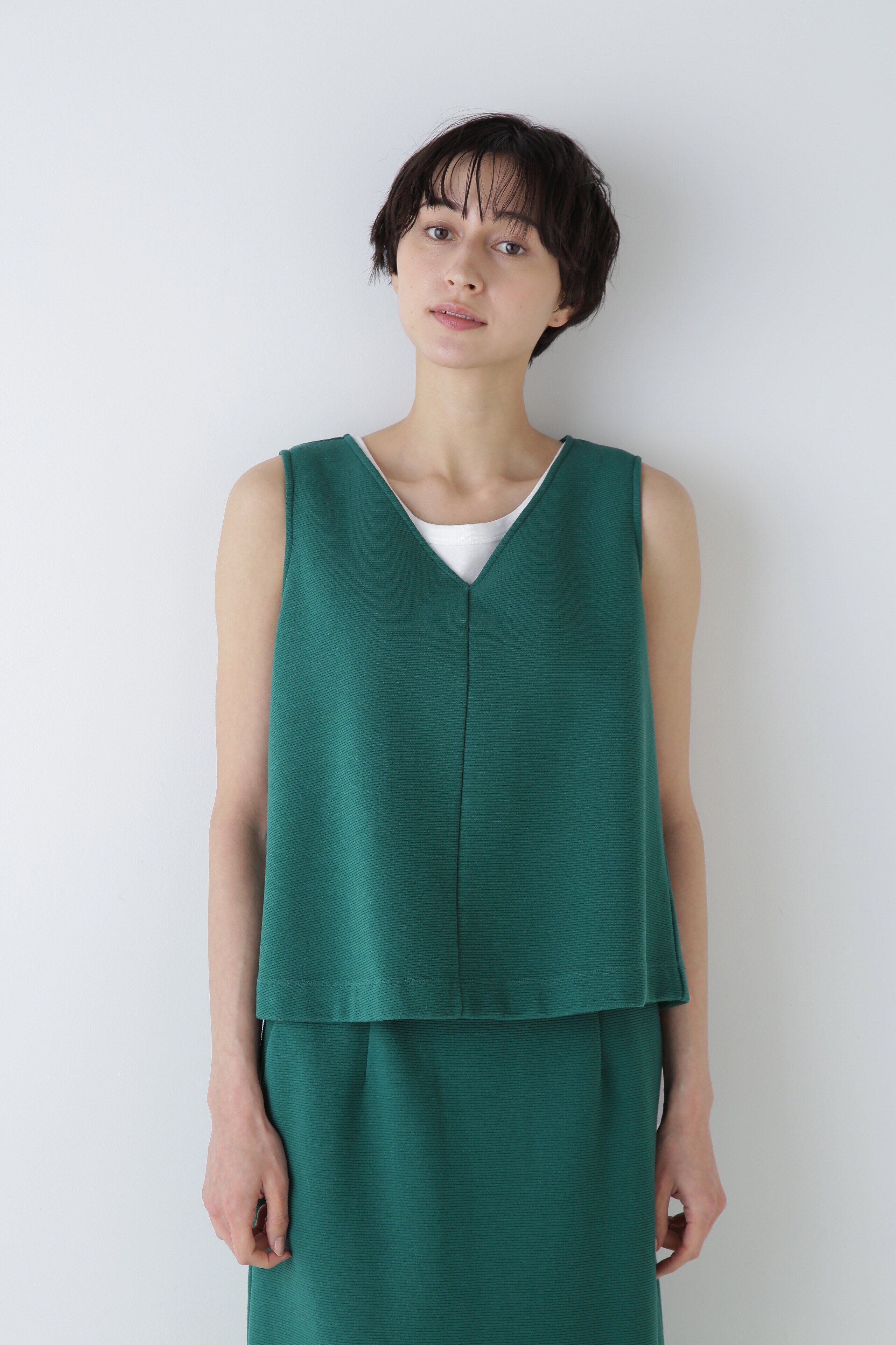  「◆リップルノースリーブプルオーバー」|Tシャツ・カットソー|