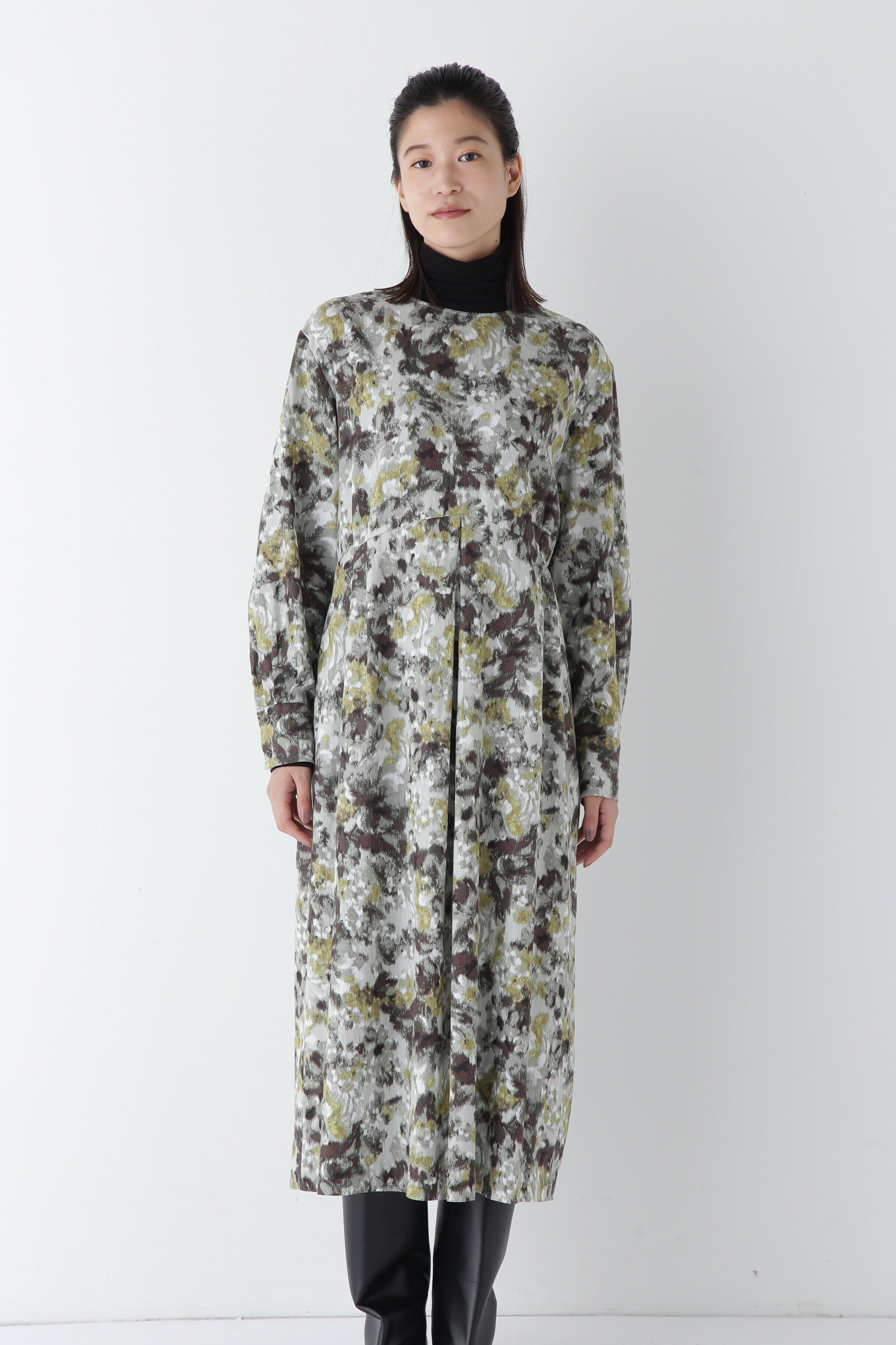  「◆セルロース／Ｃホグシ風ＰＴタックワンピース」|ワンピース|