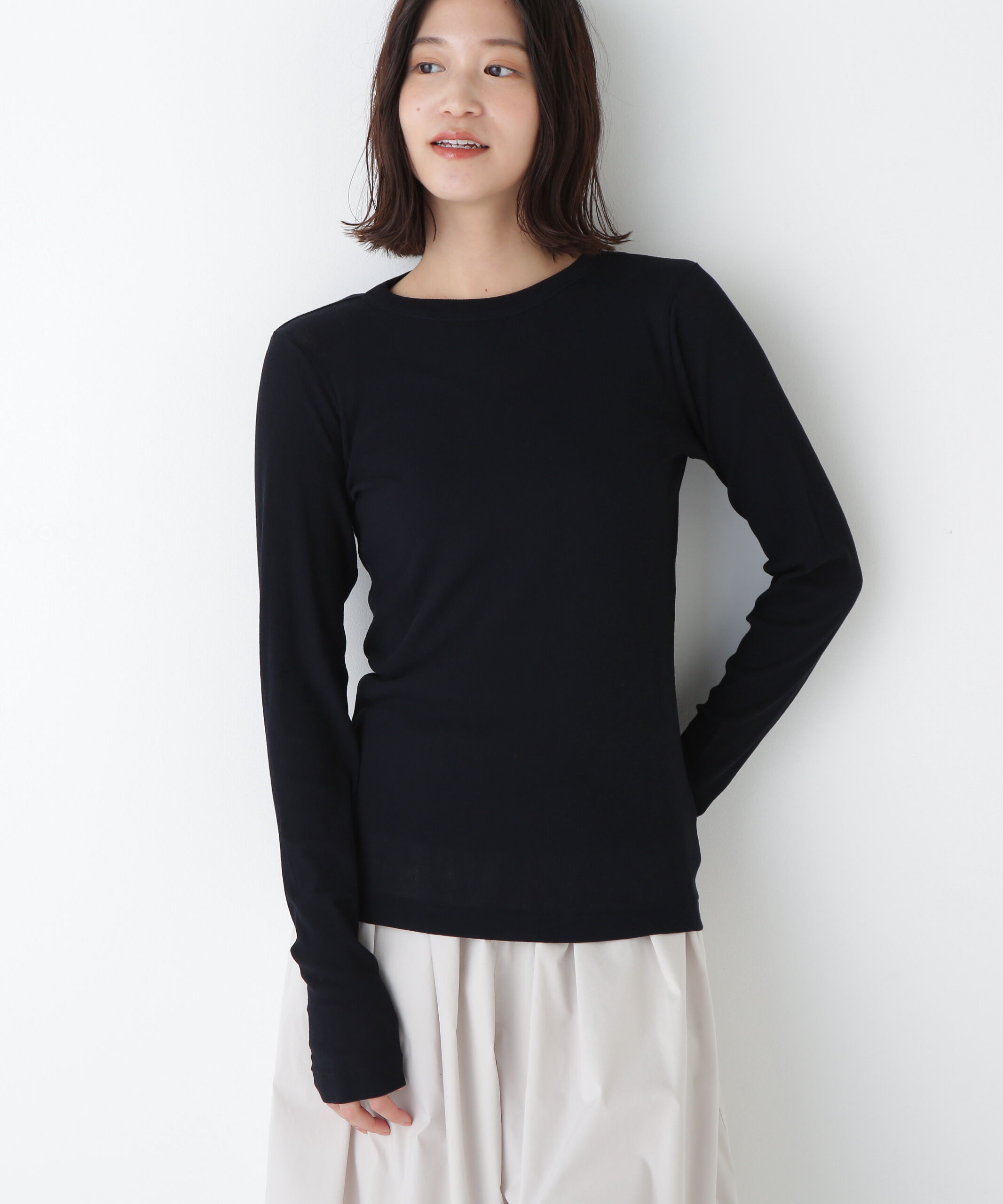  「◆シアークループルオーバー」|Tシャツ・カットソー|ネイビー