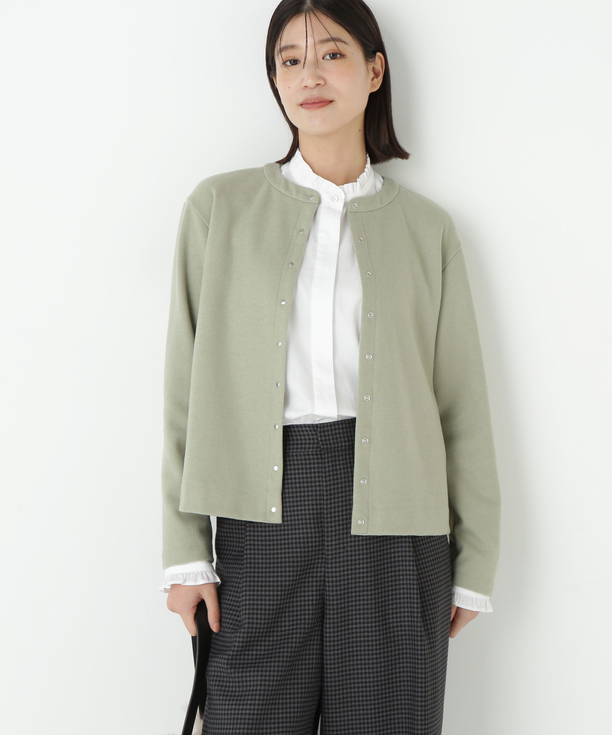  「◆ミルドジャージーカーディガン」|Tシャツ・カットソー|セージ