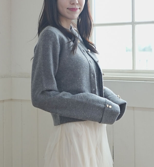 archives「金ボタンラメニットアンサンブル」|カーディガン|