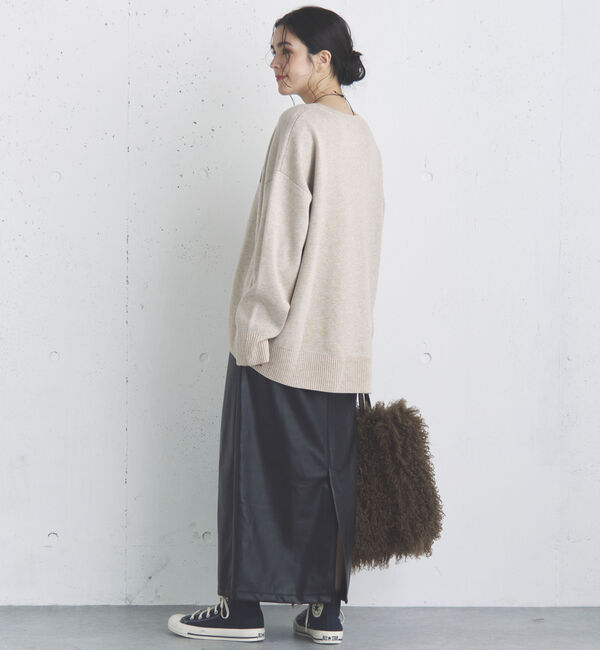 Doux archives「カレッジロゴニットプルオーバー」|ニット・セーター|