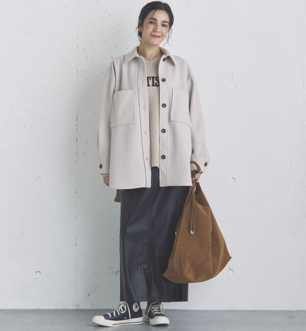 Doux archives「カレッジロゴニットプルオーバー」|ニット・セーター|