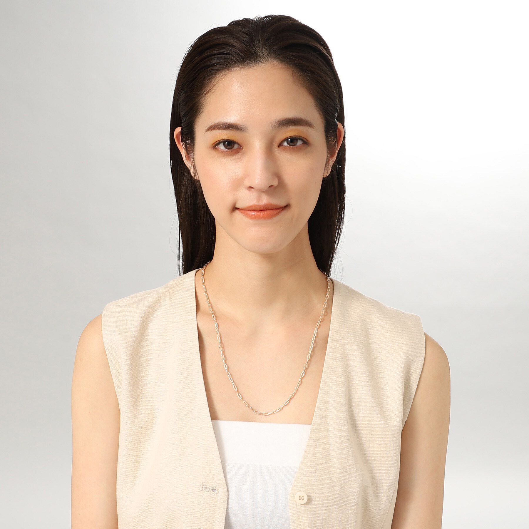 COCOSHNIK「K10中空プレイドケーブル ネックレス（55cm）」|ネックレス|