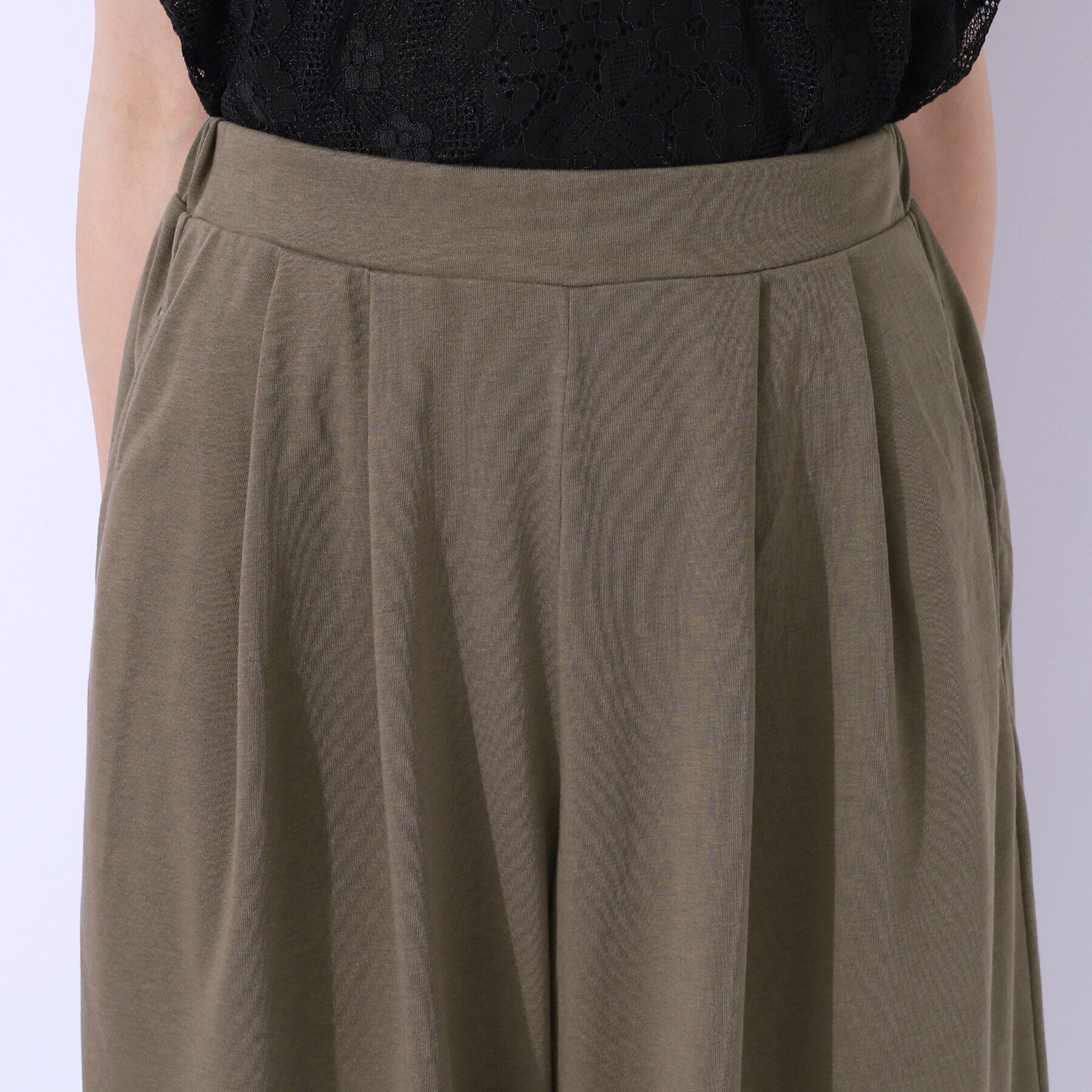 SHOO･LA･RUE「【洗える/セットアップ可】休日のリラックスコーデに やわらかワイドパンツ」|その他|