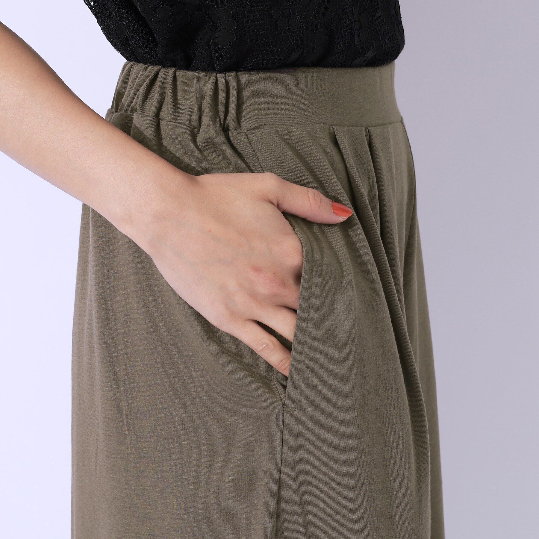 SHOO･LA･RUE「【洗える/セットアップ可】休日のリラックスコーデに やわらかワイドパンツ」|その他|