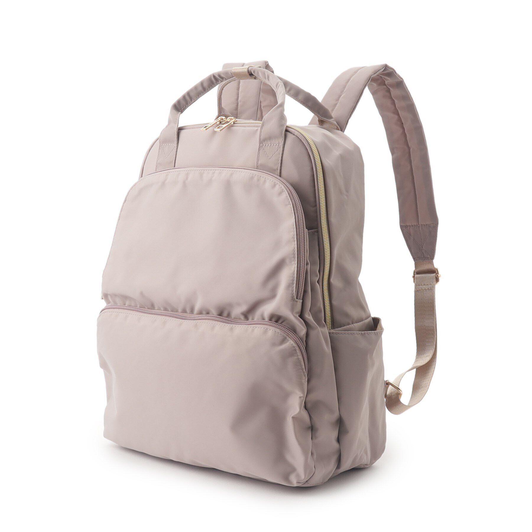 SHOO･LA･RUE「【撥水】大人が持ちたい 10ポケット2層リュック」|リュック|グレー(012)