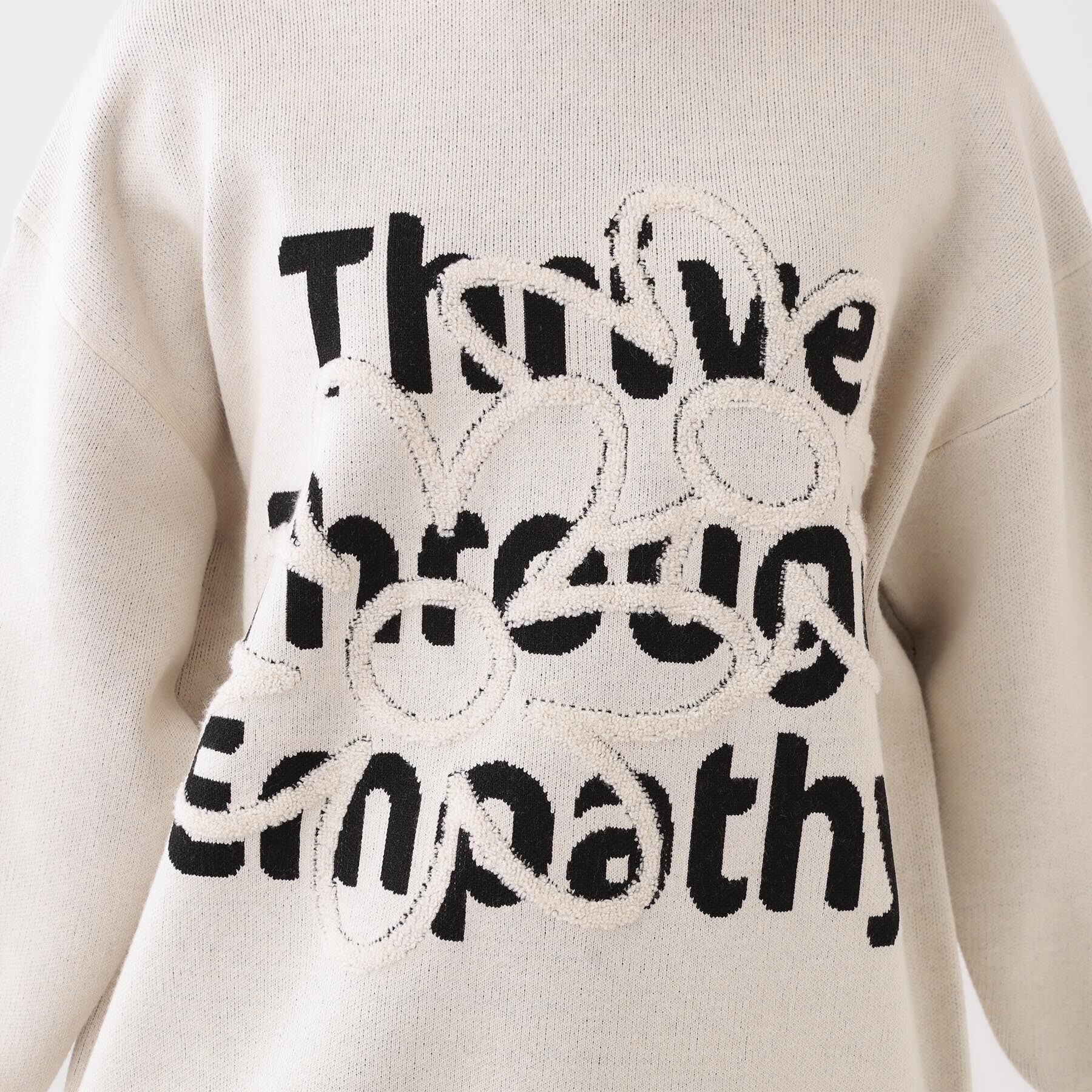 SHOO･LA･RUE「お花&times;ロゴ ゆるシルエットニット」|ニット・セーター|