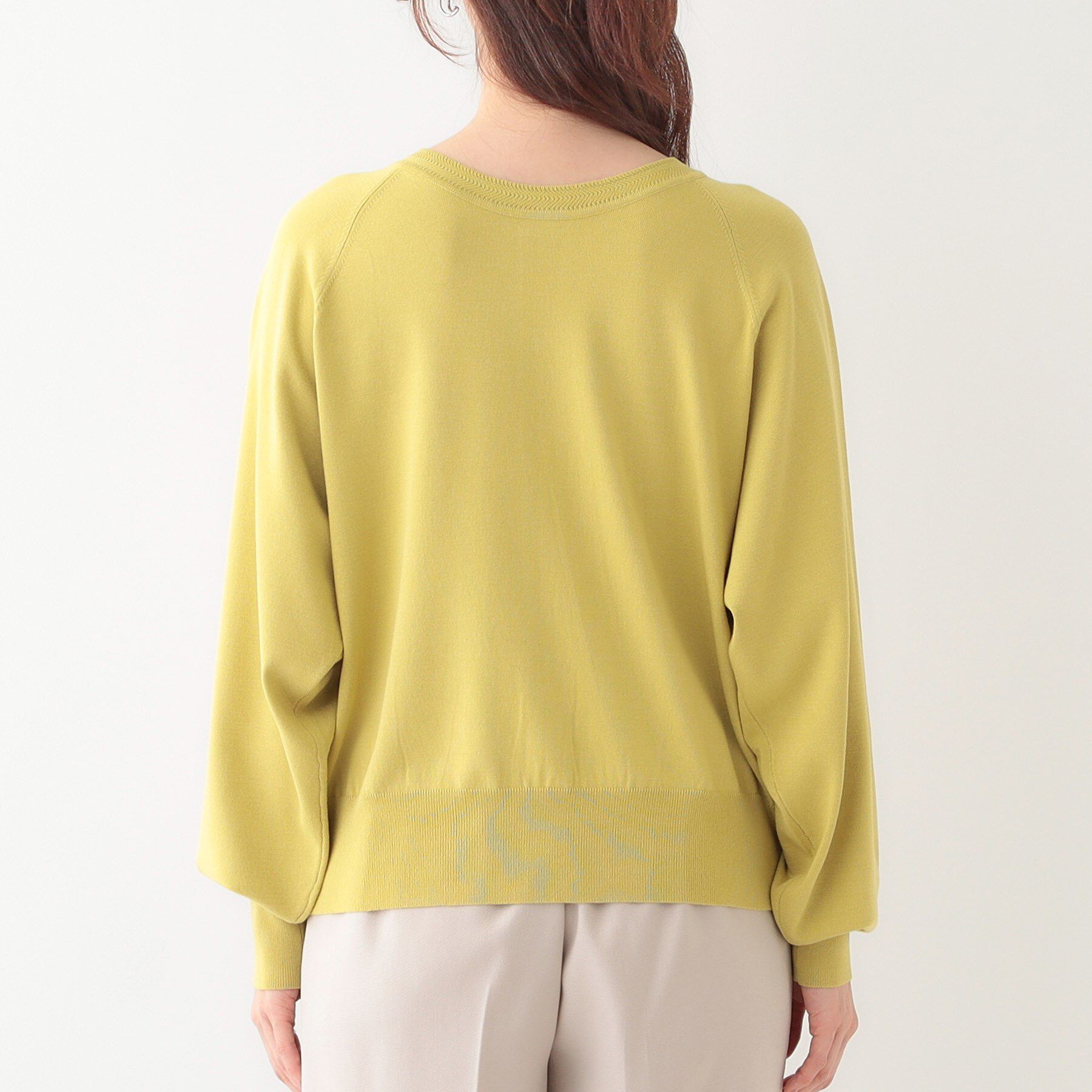 SHOO･LA･RUE「【洗える/S-LL/前後2WAY】クルーネックニットカーディガン」|カーディガン|