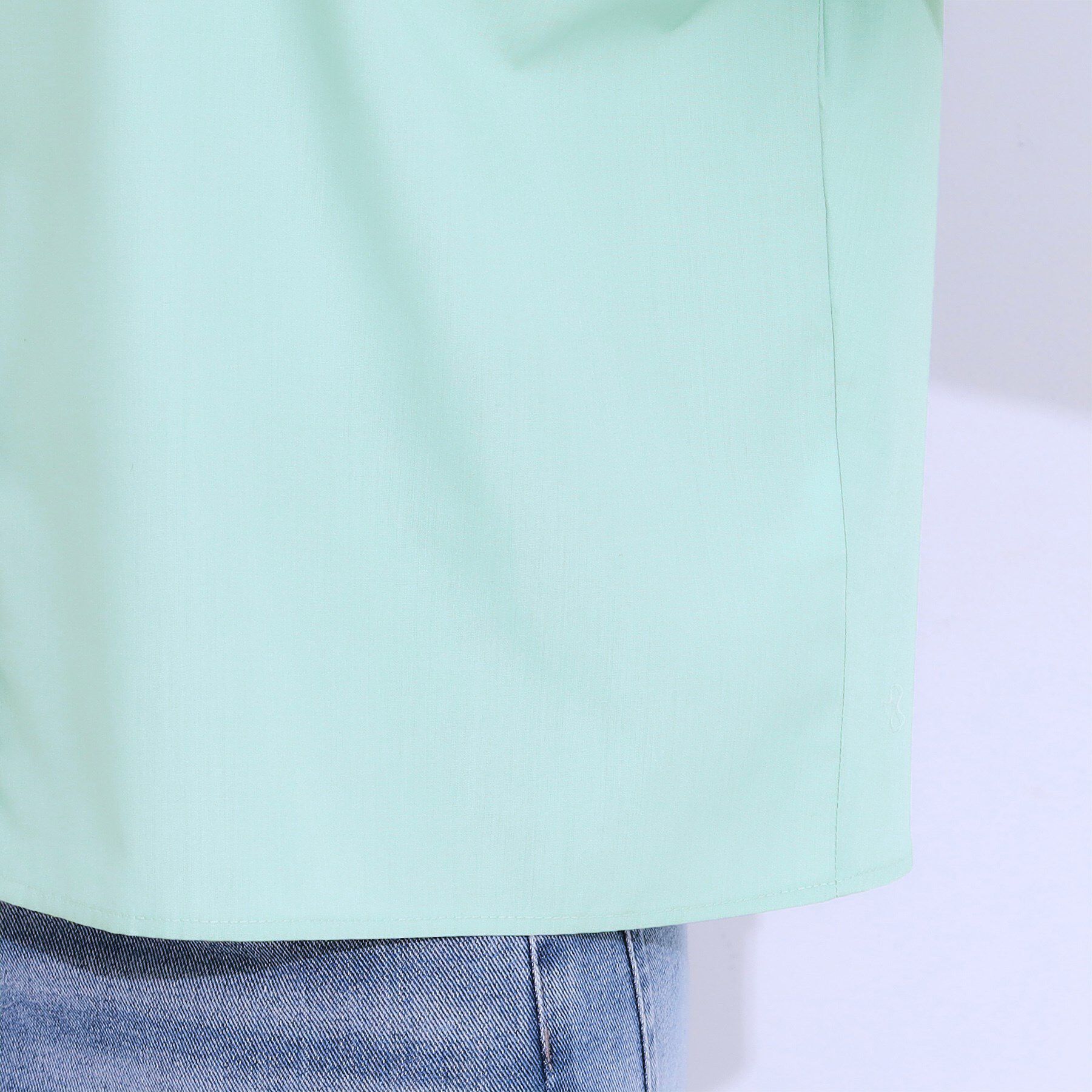 SHOO･LA･RUE「【洗える/5分袖】インせず着られるショートシャツ」|シャツ・ブラウス|