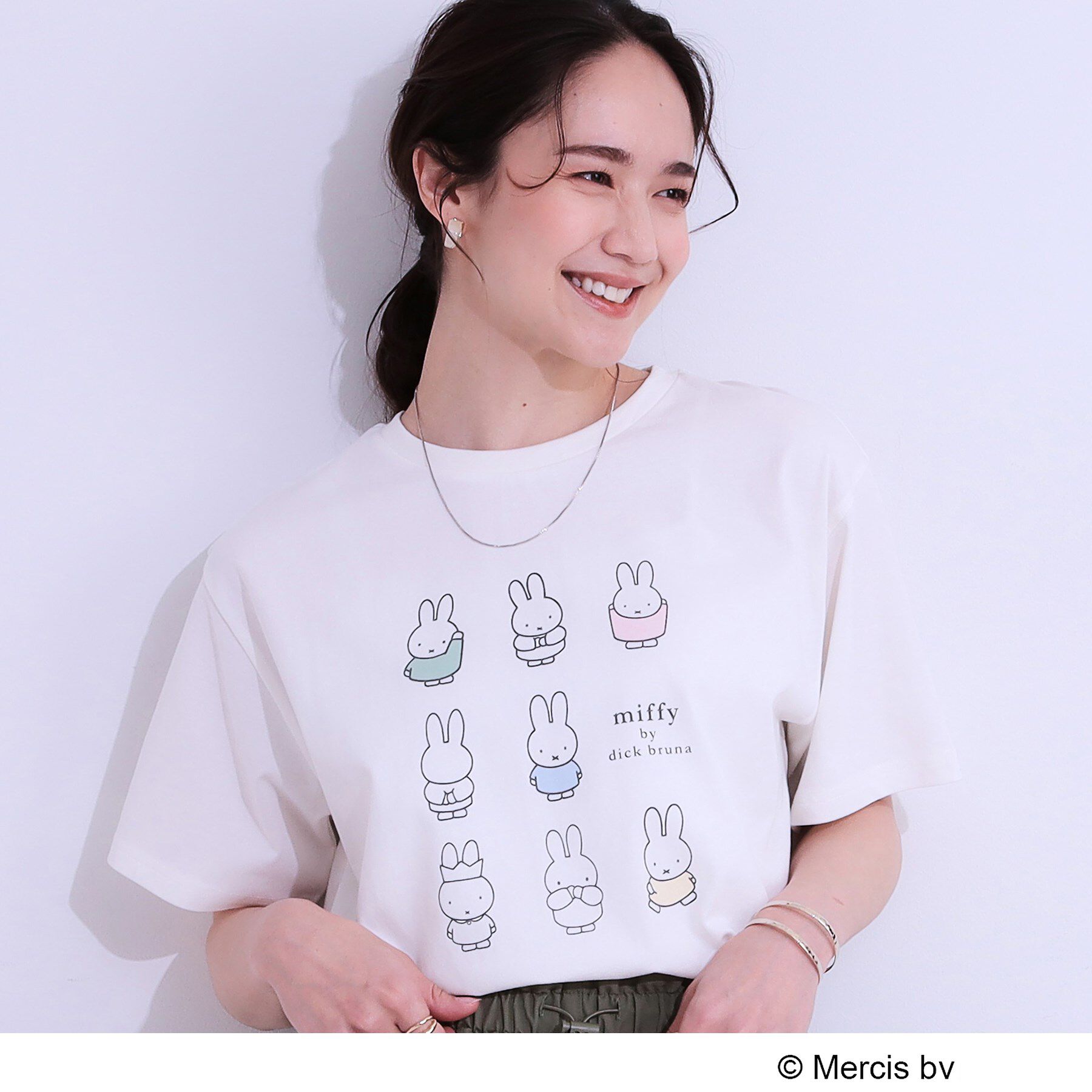 SHOO･LA･RUE「【miffy】グラフィックTシャツ」|Tシャツ・カットソー|ホワイト(301)