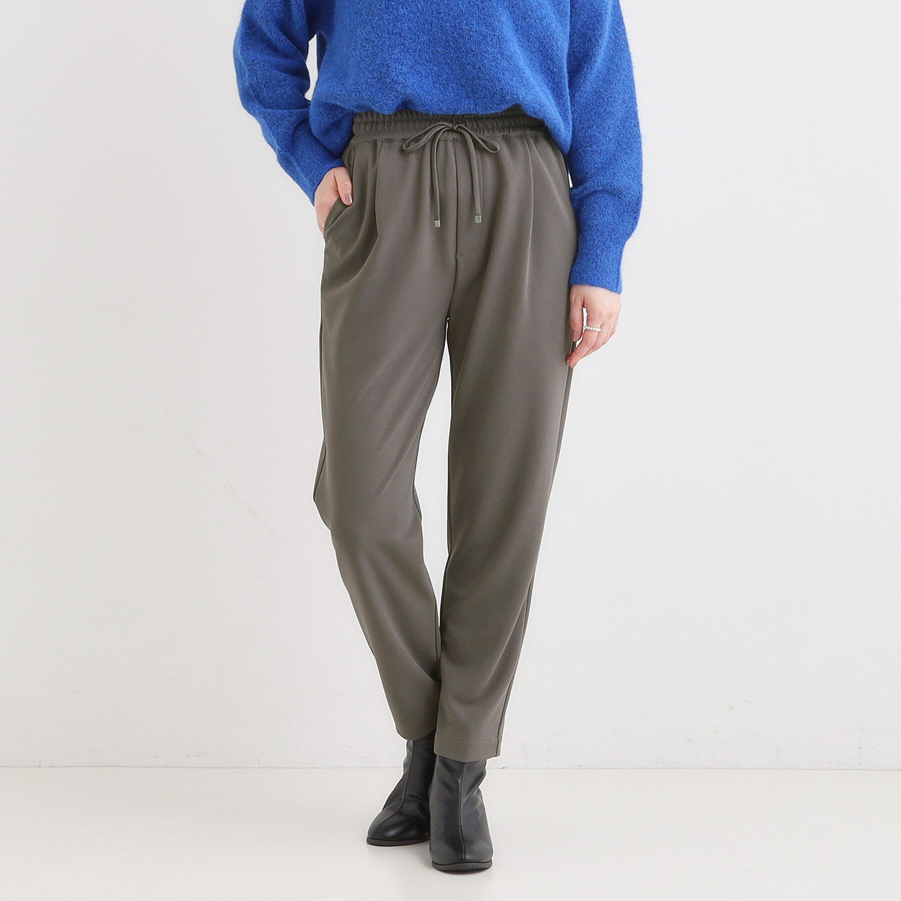 SHOO･LA･RUE「【S-3L/洗濯後しわになりにくい】スマートに見える イージーテーパードパンツ【CIRCRIC】」|その他|