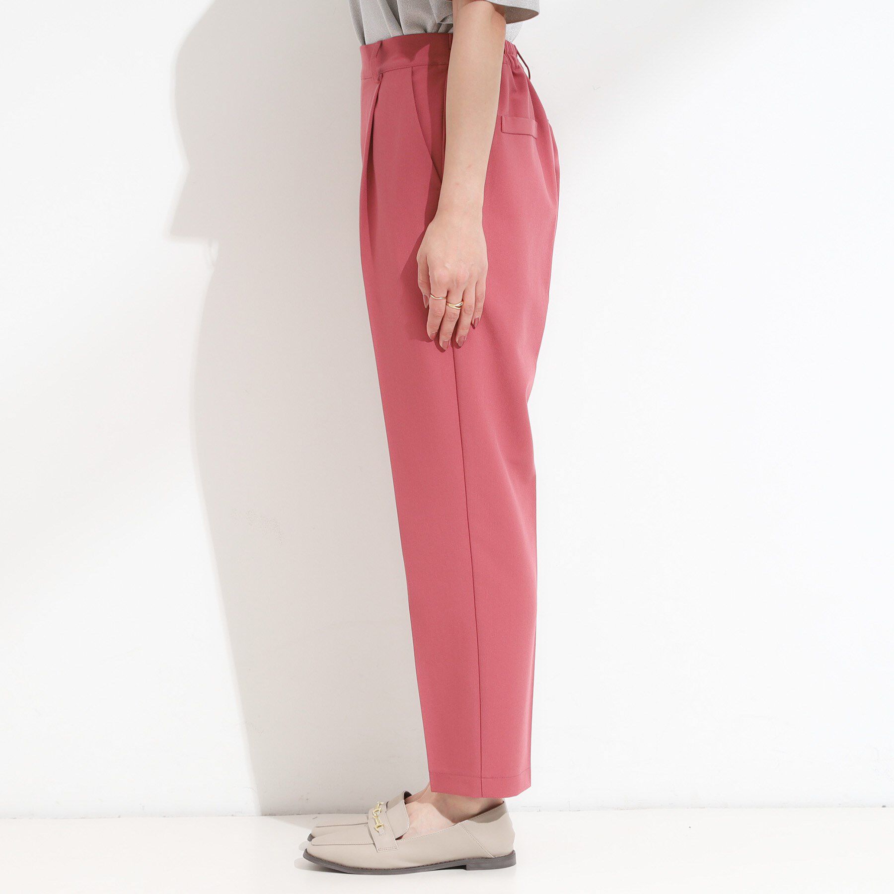 SHOO･LA･RUE「【洗える/SS-LL/美脚シルエット】すっきりきれい見え テーパードパンツ」|その他|