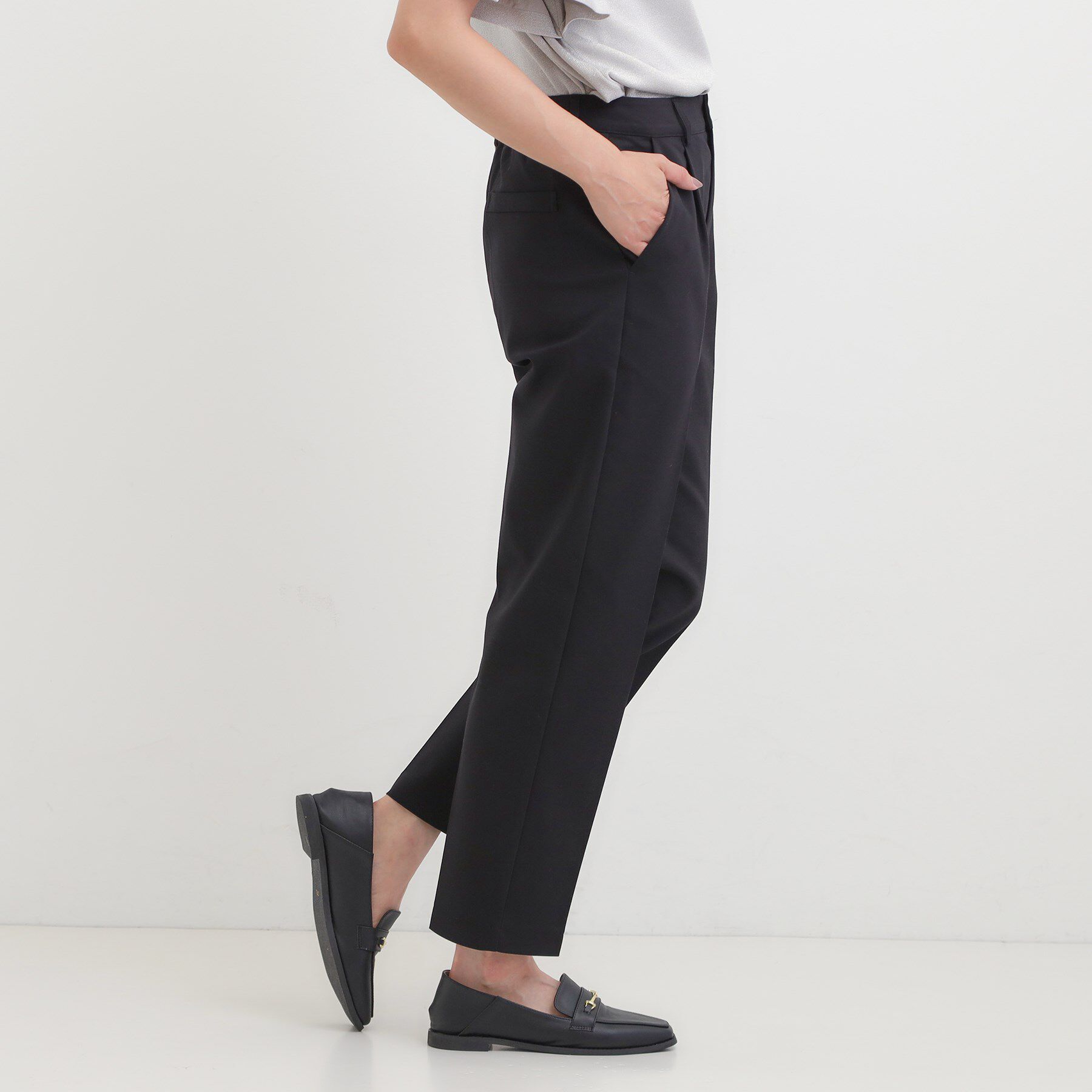 SHOO･LA･RUE「【洗濯機可/S-3L/美脚シルエット】ソフトスティックパンツ」|その他|