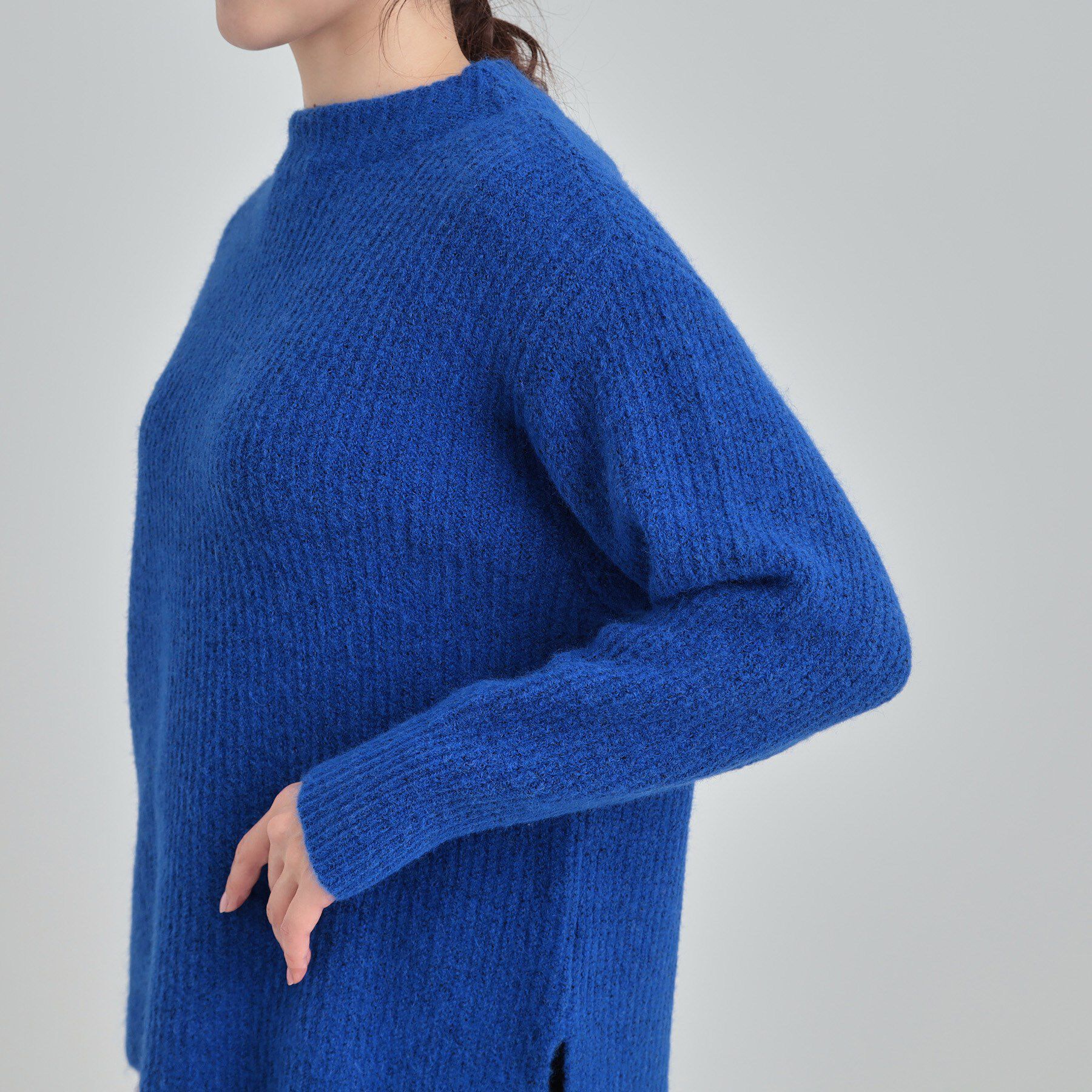 SHOO･LA･RUE「【S-LL/洗濯機可】ふわふわが魅力 ハイネックニットプルオーバー」|ニット・セーター|