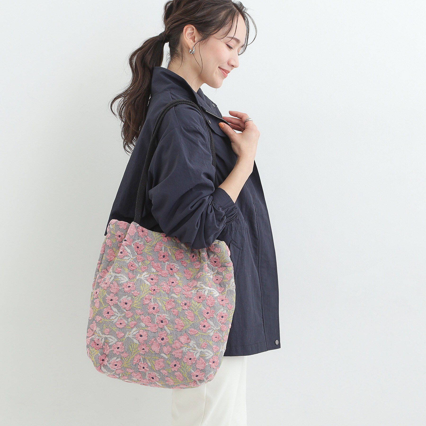 SHOO･LA･RUE「【インド製】ジャカードトートバッグ」|トートバッグ|