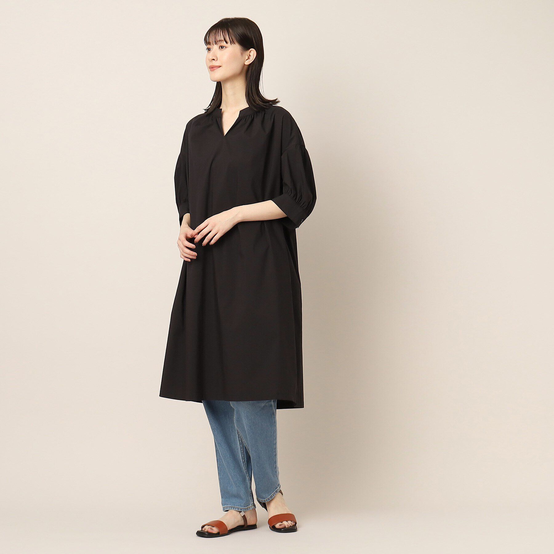 Dessin「【洗える】カフタンチュニックワンピース（S～L）」|ワンピース|