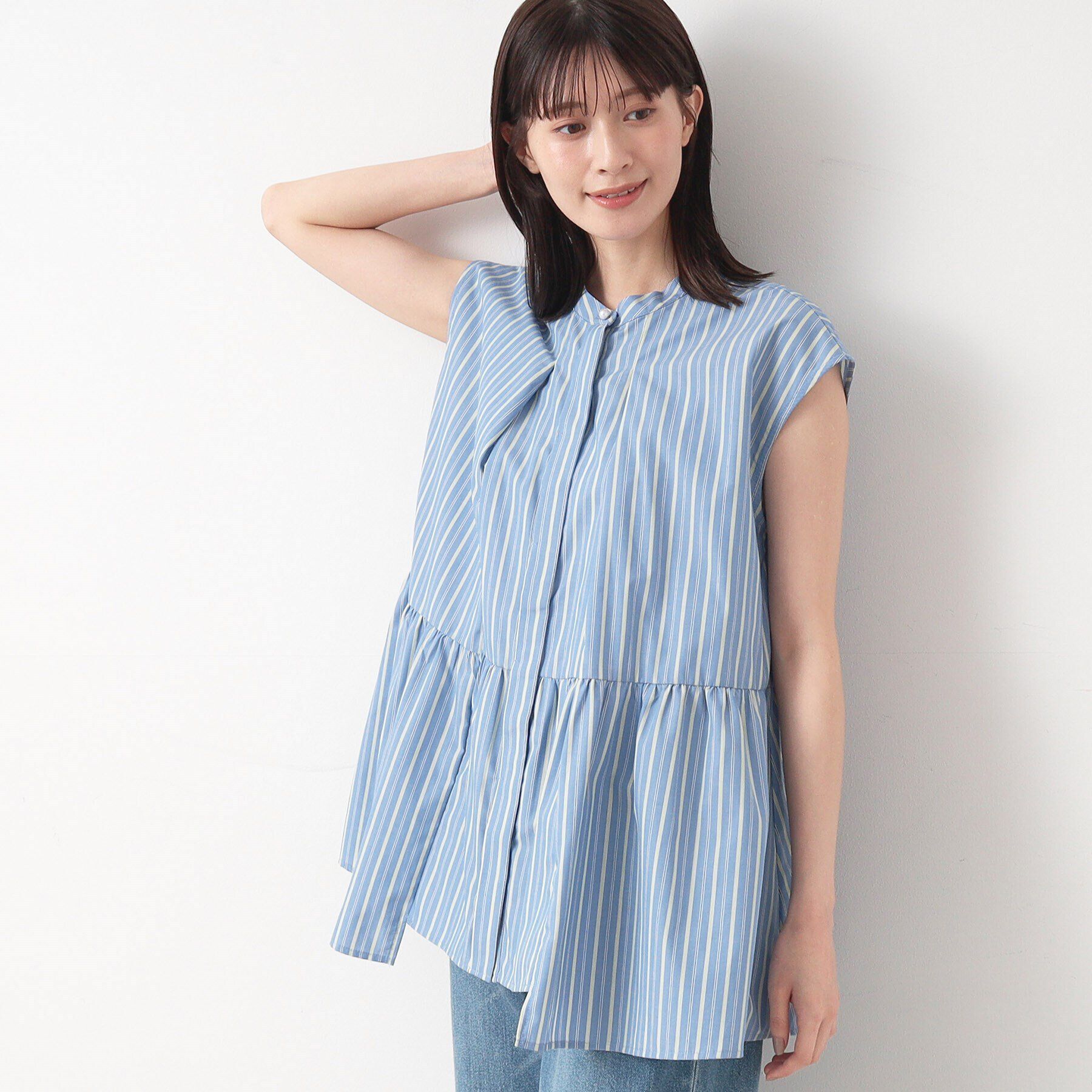 Dessin「【洗える】ペプラムブラウス（XS～L）」|シャツ・ブラウス|