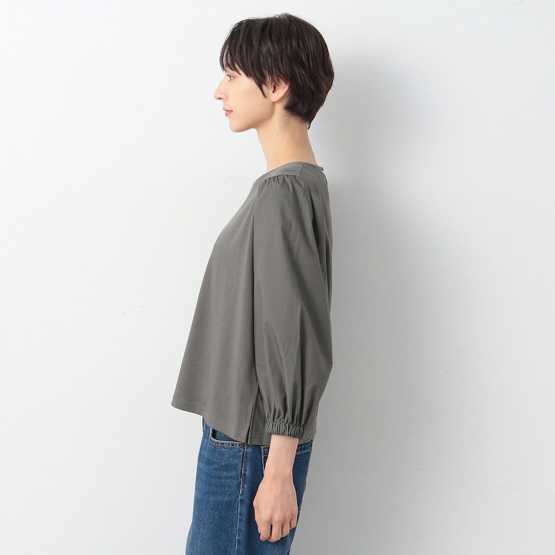 Dessin「【洗える】バルーンスリーブカットソージャージ」|Tシャツ・カットソー|